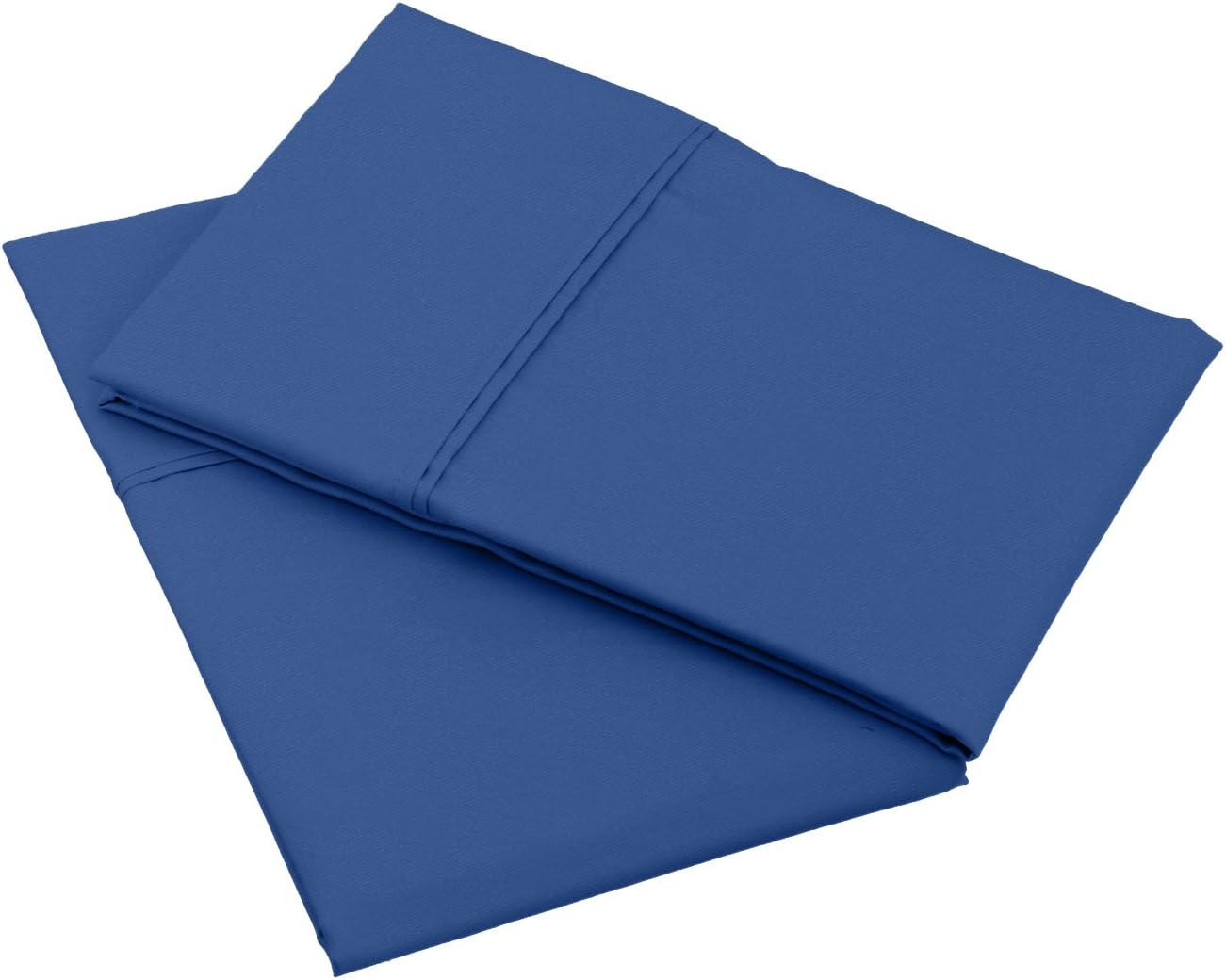 Amazon Basics 400 Thread Count Cotton Pillow Cases, King, 40" L x 20" W, Navy - Set of 2, Pillows Not Included