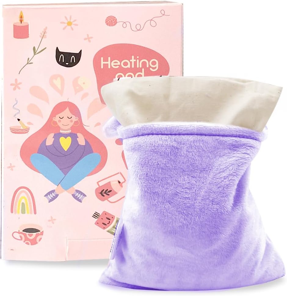 Heating Pad Microwavable, Hot Pad Microwave, Pain Relief Hot Pack, Baby Colic, Upset Stomach Relief, Hot Therapy for muscle pain, neck, shoulders, arthritis, cervical spondylosis, lumbar muscle purple