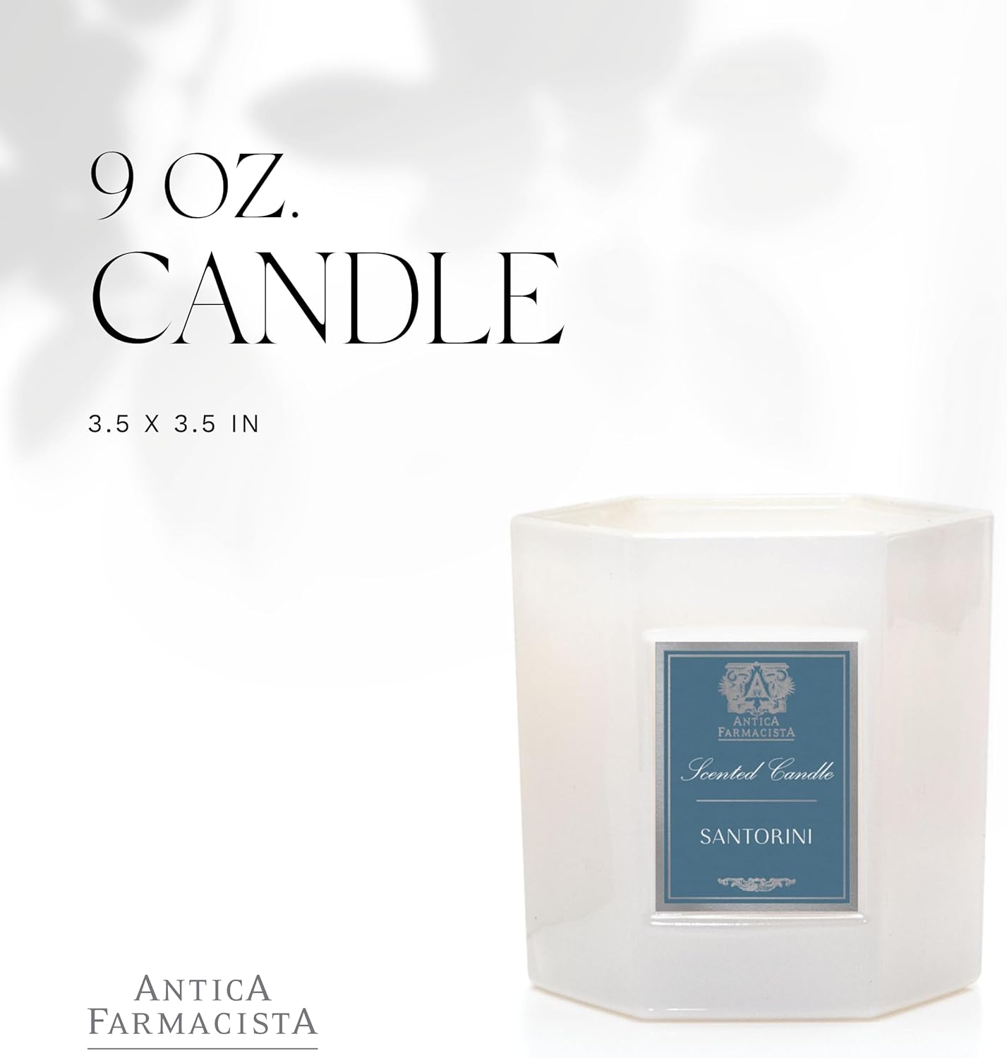 Antica Farmacista Luxury Scent Candle - Decorative Home Candle - Long-Lasting & Premium Scented - Luxury Gift - Santorini, 9 oz