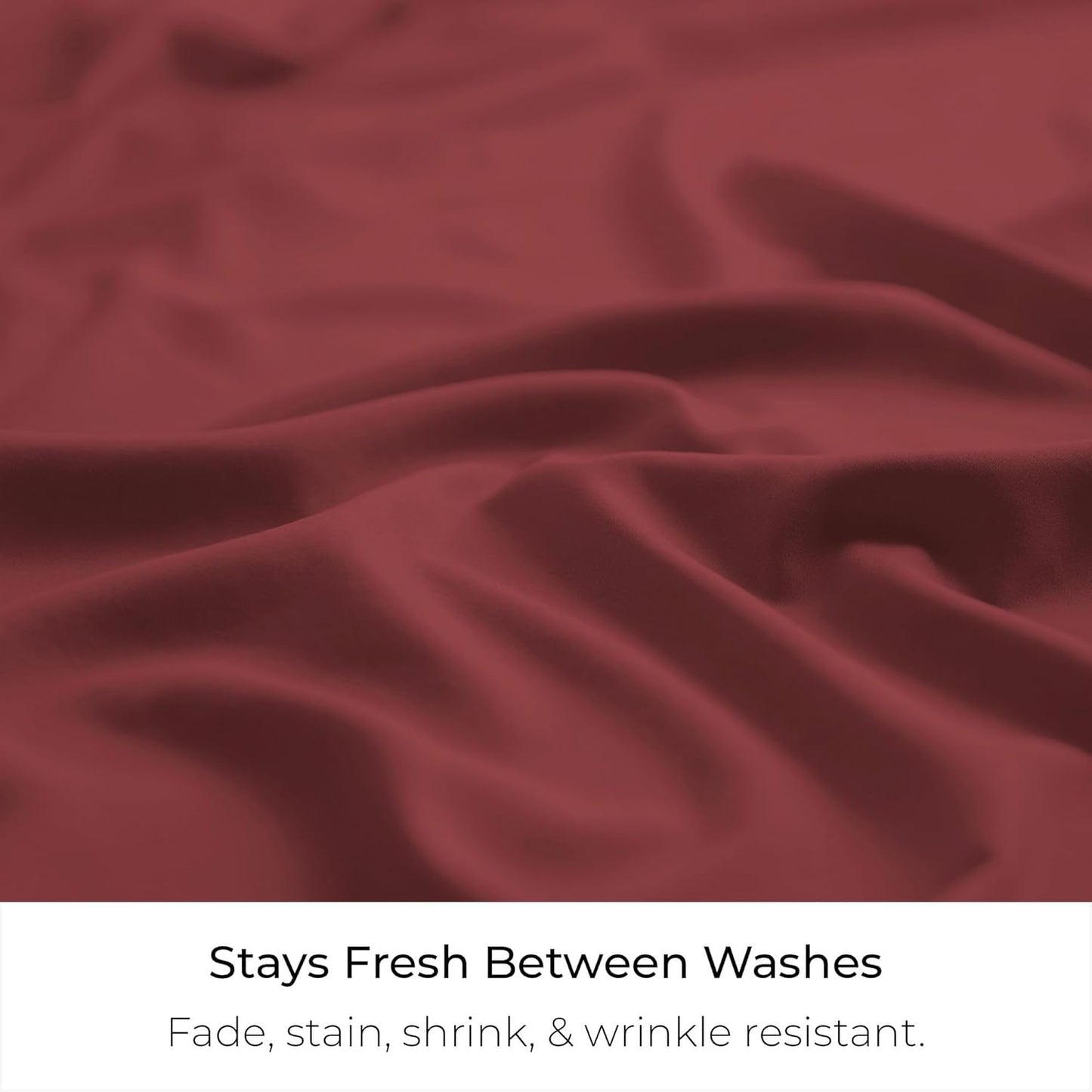 Mellanni Bed Skirt King Size - Bed Skirting - 15-Inch Tailored Drop Pleated Dust Ruffle - Hotel Luxury Bedding - Wrinkle, Fade, Stain Resistant - 1 Bedskirt (King, Brick Red)