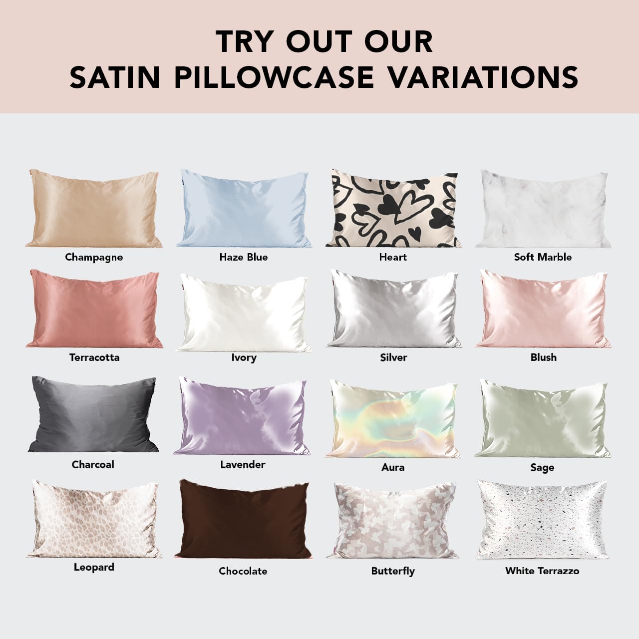 Kitsch Satin Pillowcase, Softer Than Silk Pillow Cases King, Cooling Pillow Covers, Satin Pillowcase with Zipper for Hair, Skin & Quality Sleep, Wrinkle-Free & Smooth, King Size 19"x36", Champagne