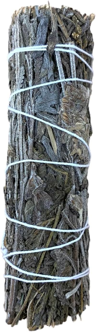 NessaStores 5 Dried Lavender Smudge Sticks, 4 Inch Hand Tied, All Natural, Ethically Sourced for Home Cleansing, Stress Relief, & Clearing Negative Energy. JC-144