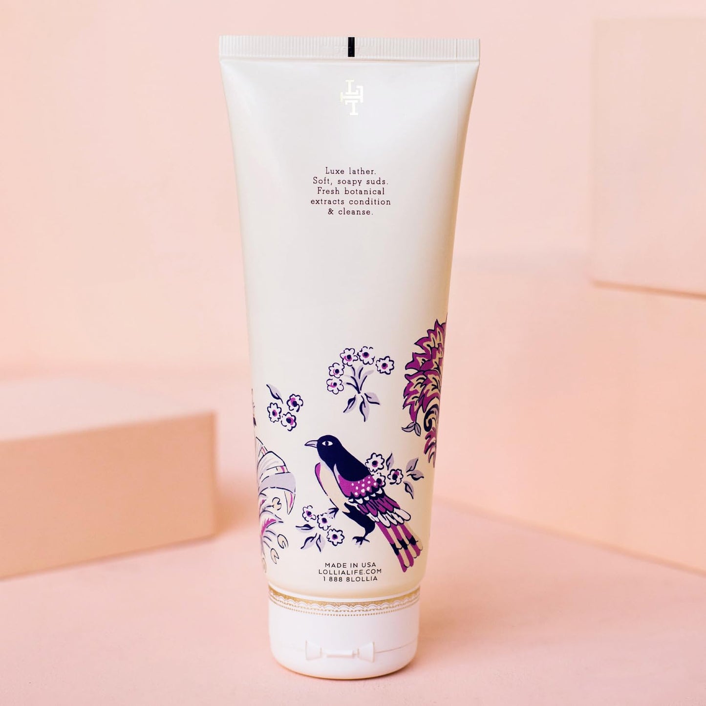 LOLLIA Imagine Shower Gel, 8 fl. oz. – Flowering Willow & Lotus – Scented Shower Gel Body Wash, Shea Butter Body Wash, Bath Wash for Women