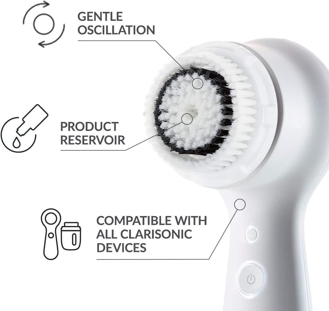 Mia 2 Sonic Facial Cleansing Brush - Electric Face Exfoliator for Deep Clean & Pore Cleansing, Waterproof & Rechargeable – Pink