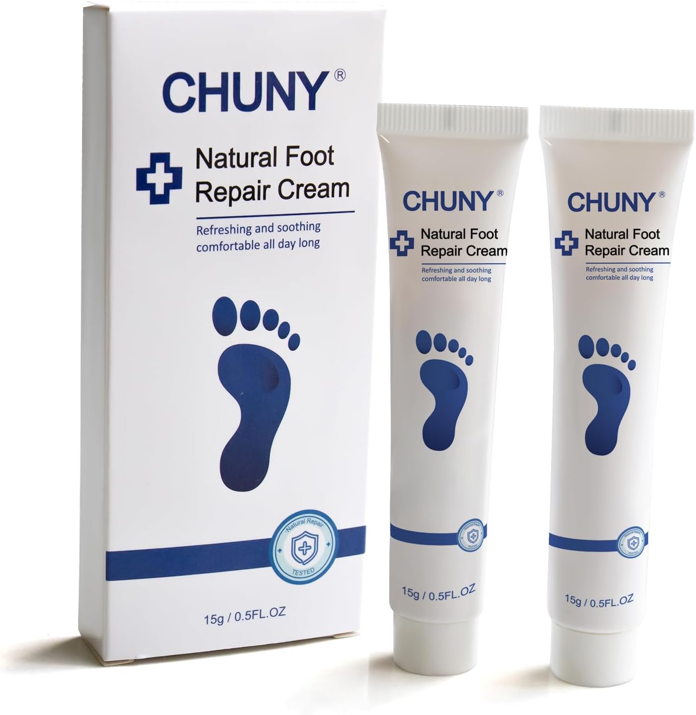 CHUNY Foot Cream for Cracked Heels Cream - Extra Strength for Cracked Heels, Dry Skin & Itchy Feet – Soothes Burning, Scaling & Irritation for Men and Women