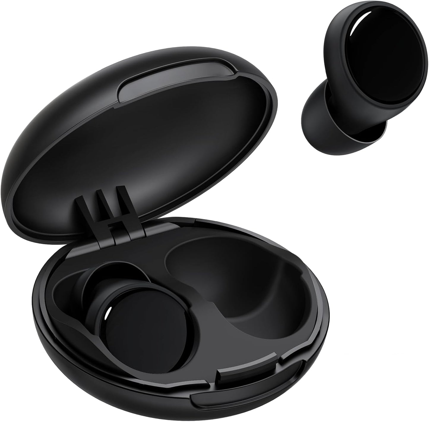 Ear Plugs for Sleeping 45dB Reusable Noise Cancelling Ear Plugs for Snoring, Concerts, Travel, Focus, Noise Reduction Earplugs with 8 Comfort-Fit Tips High-Fidelity Hearing Protection Ear Plug Black