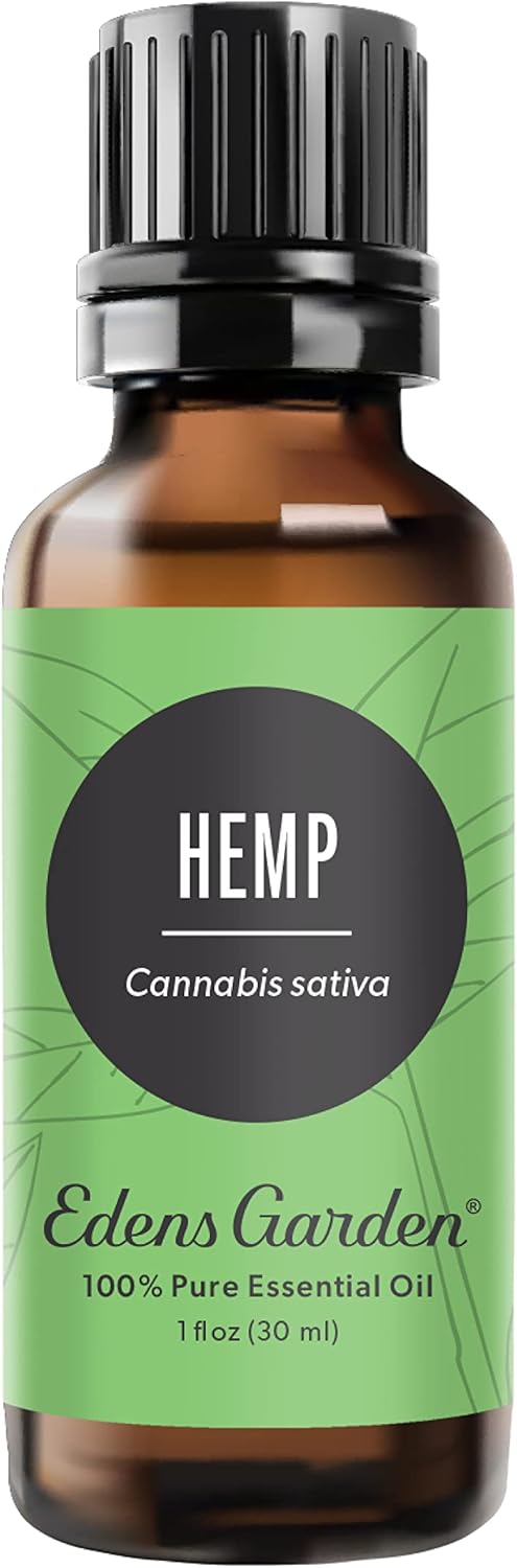 Edens Garden Hemp Essential Oil- 100% Pure Premium Grade, Undiluted, Natural, Therapeutic, Aromatherapy, The Best for Diffuser, Skin, Humidifiers, Kid Safe 30 ml (1 fl oz)