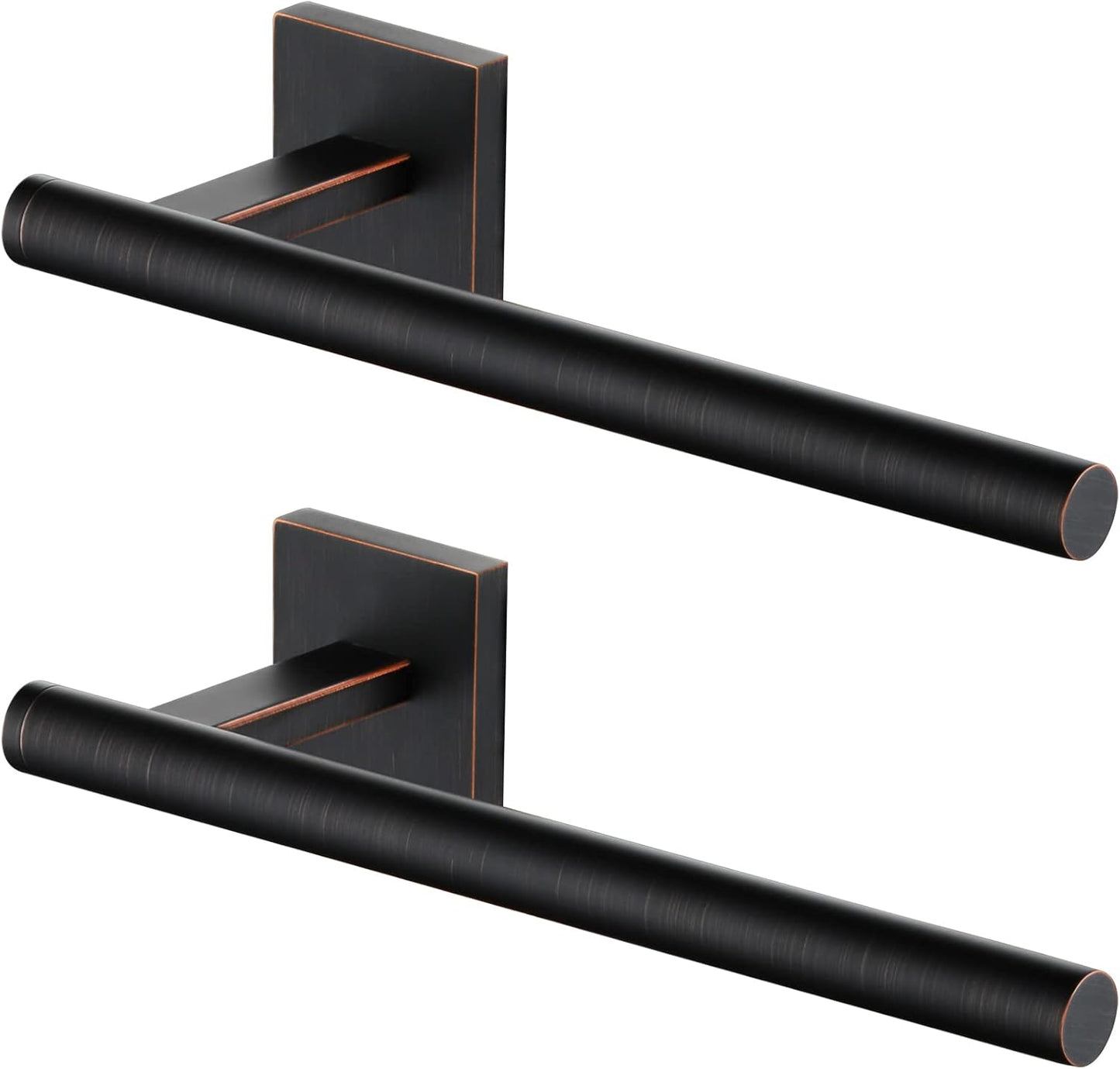 KOKOSIRI Bathroom Towel Bar Hand Towel Holders Wall Mount Toilet Kitchen Cabinet Paper Holder Stainless Steel Bath Accessories Oil Rubbed Bronze 2 Pack, B3008ORB-P2