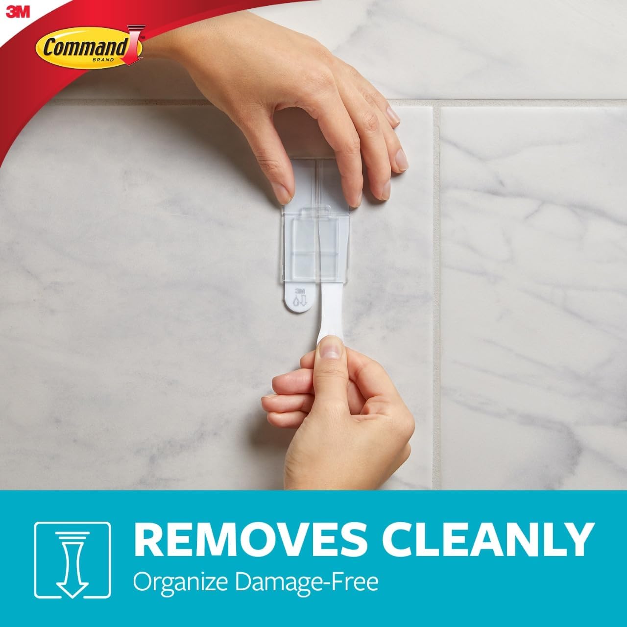 Command Soap Dish for Shower, Damage-Free Hanging, No Tools Soap Holder for Holiday Guests, 1 Matte Black Dish and 2 Water-Resistant Command Strips