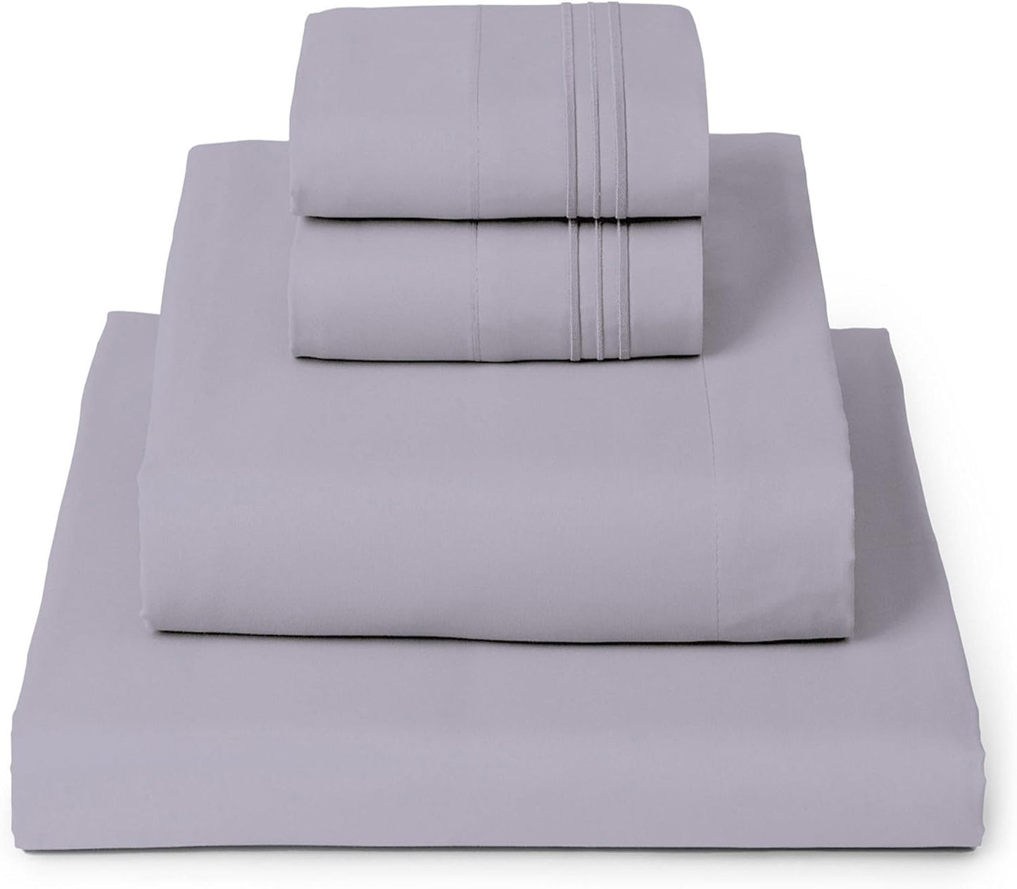 Mellanni Full Sheets Set - 4 PC Iconic Collection Bedding - Hotel Luxury, Extra Soft, Cooling Bed Sheets - Wrinkle, Fade, Stain Resistant (Full, Lavender)