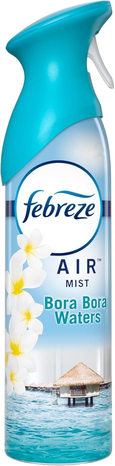 Febreze Air Refresher Spray - Bora Bora Waters - Net Wt. 8.8 OZ Per Bottle - Pack of 3 Bottles