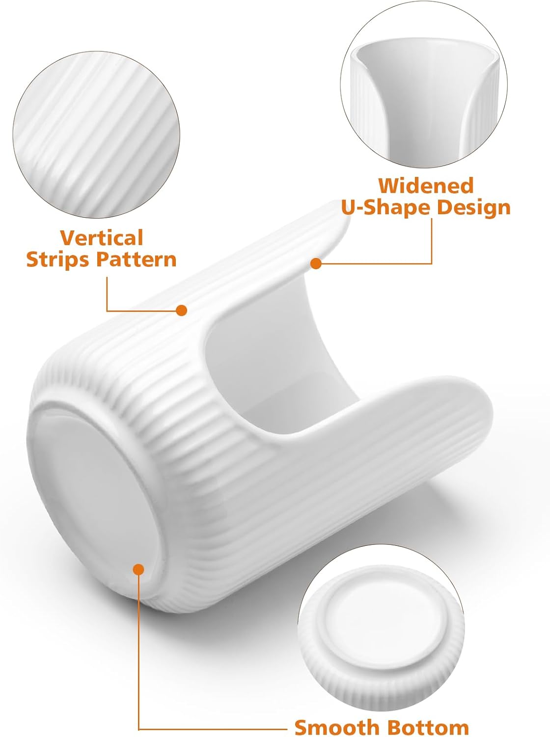 Bathroom Cup Dispenser, 3oz-4oz Ceramic Paper Cup Holder, Small Countertop Mouthwash Dixie Cups Accessories, for Vanity Countertops, Bathroom, Kitchen, and Dining Room