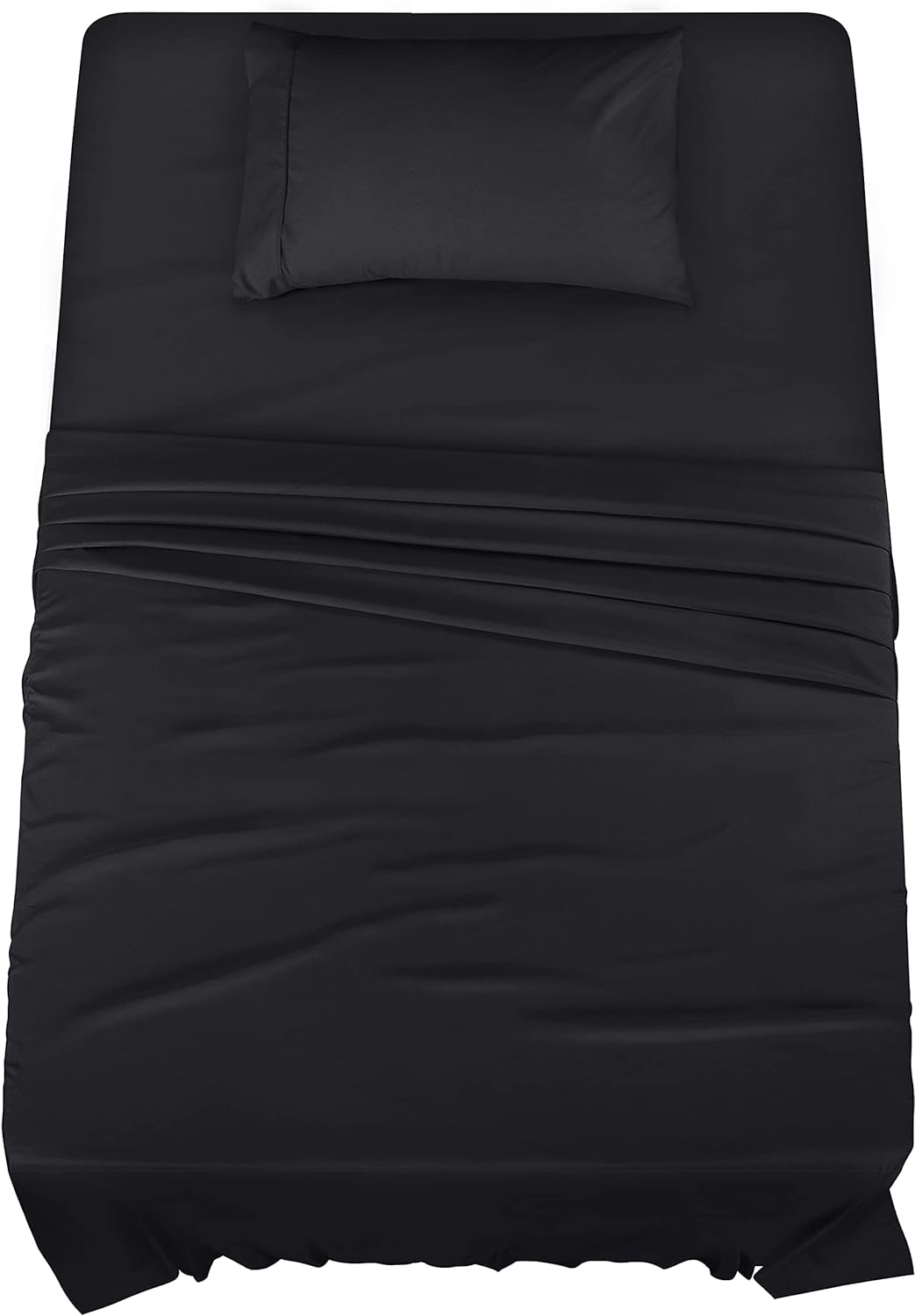 Utopia Bedding Twin XL Sheets - 3 Piece Bedding - Brushed Microfiber - Shrinkage and Fade Resistant - Easy Care (Twin Extra Long Black)