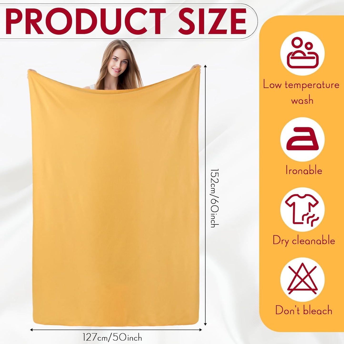 Shimeyao 24 Packs Fleece Throw Blanket Soft Warm Lightweight Fleece Blanket Cozy Throw Bulk for Bed Couch Sofa Home Office Wedding Gifts Suitable for Seasons, 50 x 60 Inches(Classic Color)