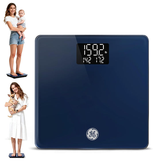 GE Baby Scale Digital for Body, Multifunctional Smart Weight Bathroom Weighing Accurate Electric for Puppy, Cat, Adult, Pet, Women, 400lbs