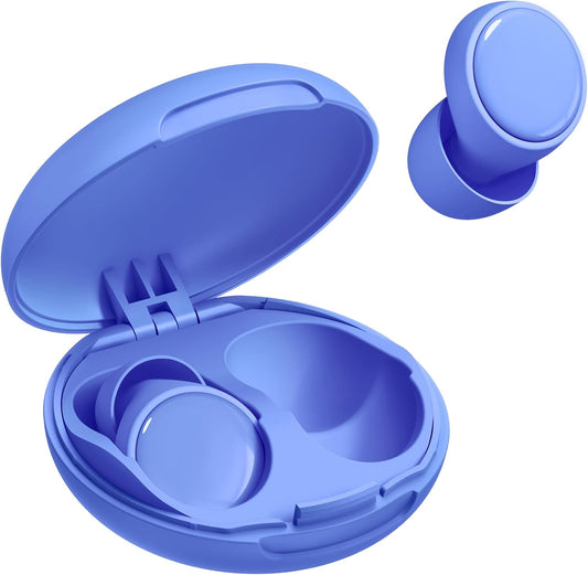 Ear Plugs for Sleeping 45dB Reusable Noise Cancelling Ear Plugs for Snoring, Concerts, Travel, Focus, Noise Reduction Earplugs with 8 Comfort-Fit Tips High-Fidelity Hearing Protection Ear Plug Blue