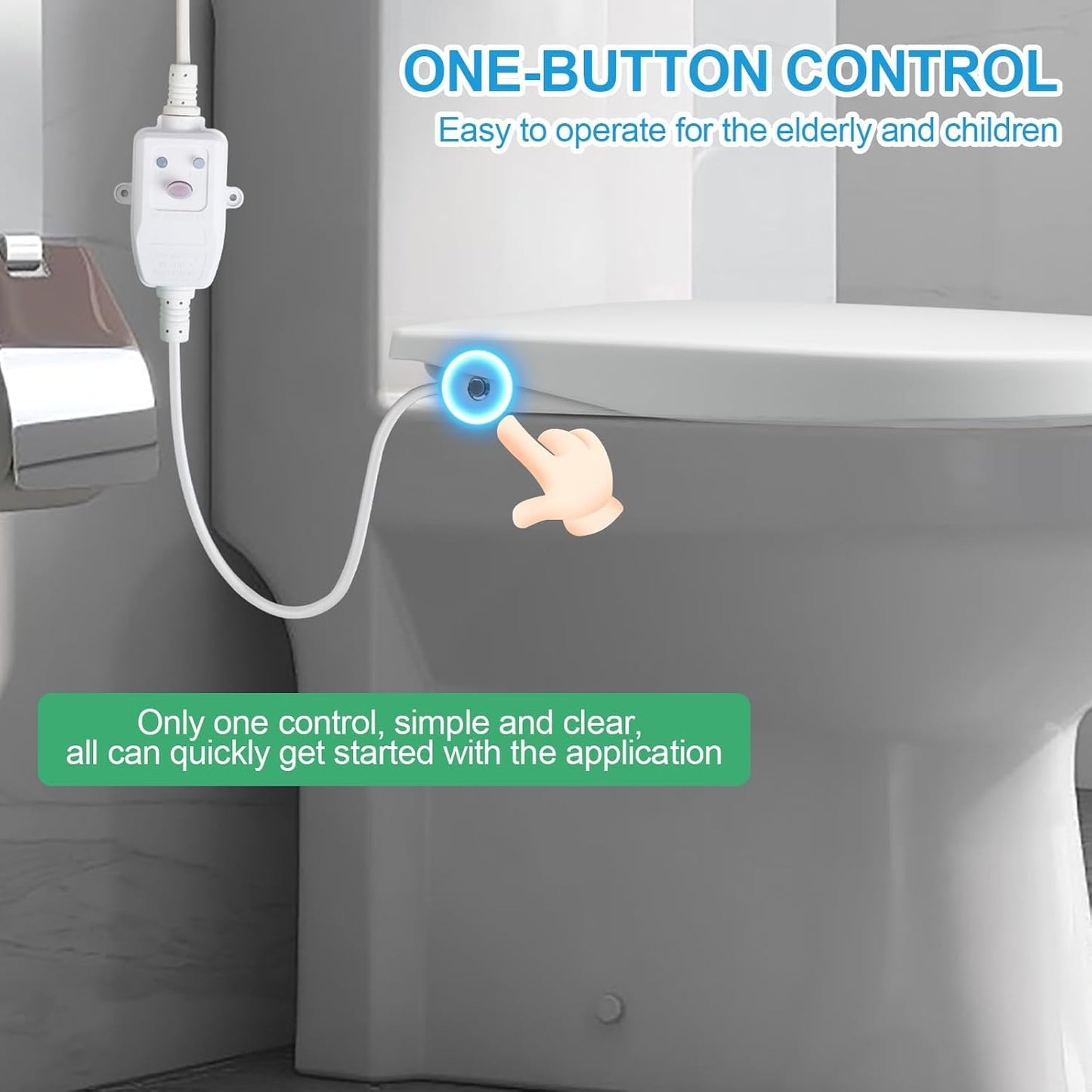 Heated Toilet Seat - Elongated Smart Toilet Seat with 3 Heating Modes, Bidet Attachment for Toilet, Auto Night Light, Temperature Display & Leakage Protection - Easy Clean & Install