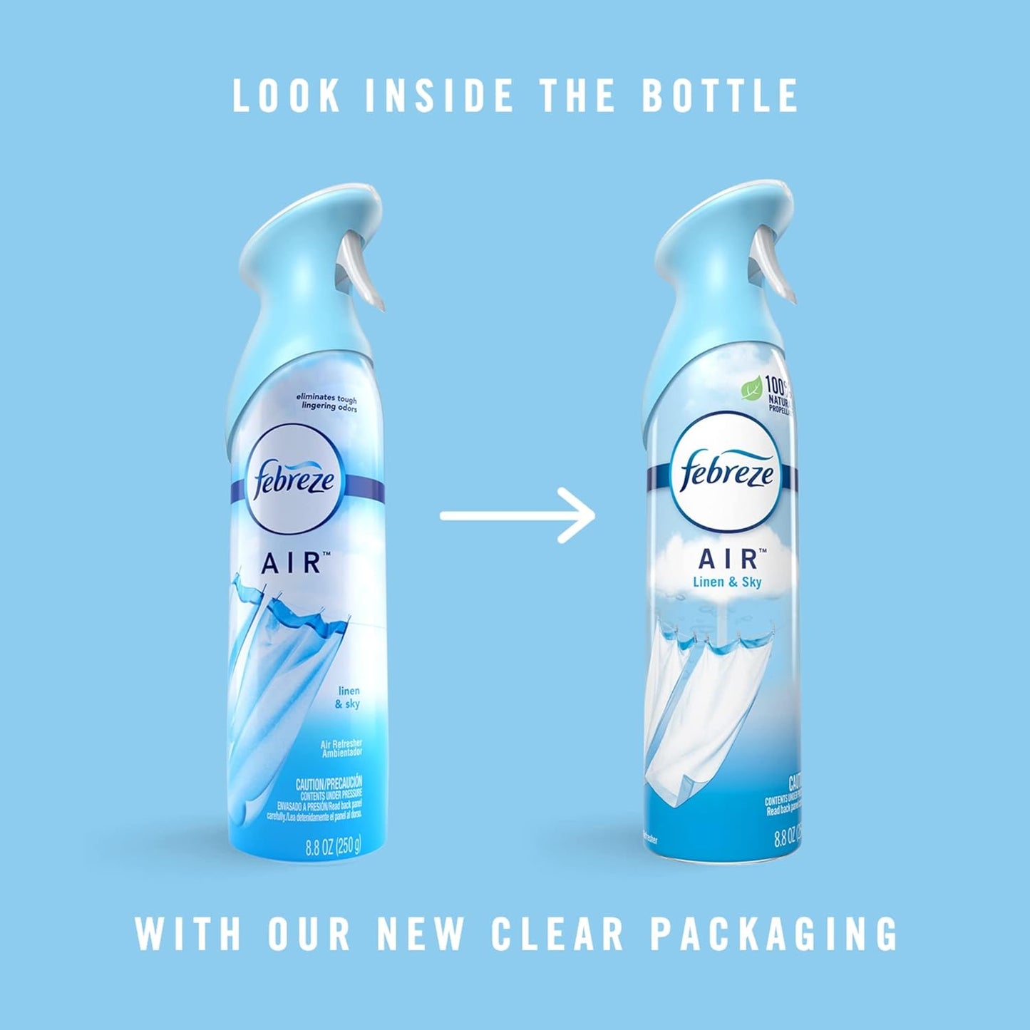 Febreze® Odor-Fighting Air Fresheners, Linen Sky™, 8.8 Oz, Carton Of 6 Fresheners