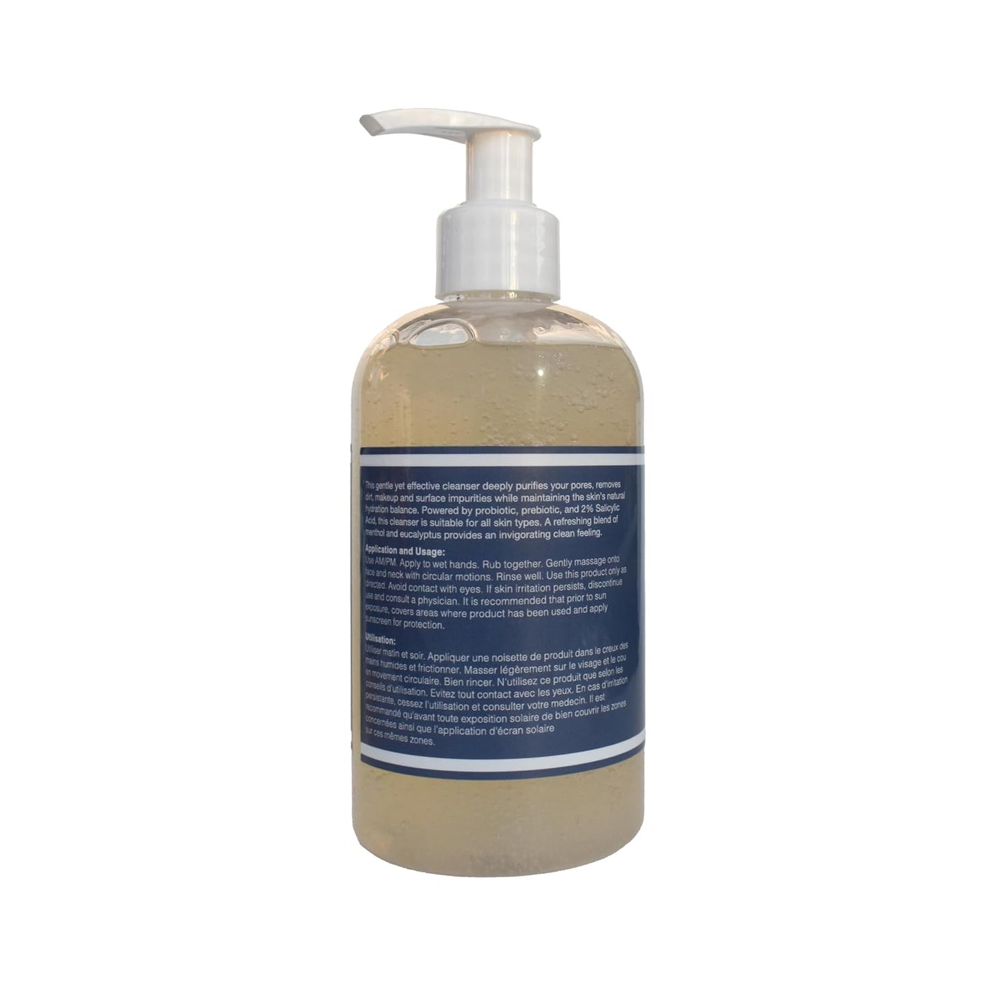 Glowbiotics Probiotic Clarifying Cleanser 10 oz – Gentle Foaming Face & Body Wash with 2% Salicylic Acid & Niacinamide, Clears Pores & Excess Oil