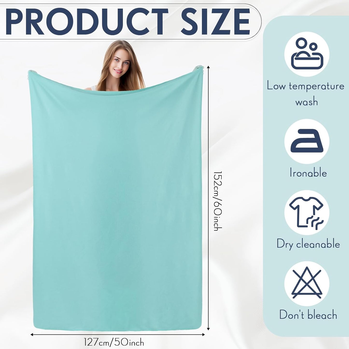 Shimeyao 24 Packs Fleece Throw Blanket Soft Warm Lightweight Fleece Blanket Cozy Throw Bulk for Bed Couch Sofa Home Office Wedding Gifts Suitable for Seasons, 50 x 60 Inches (Cool Color)