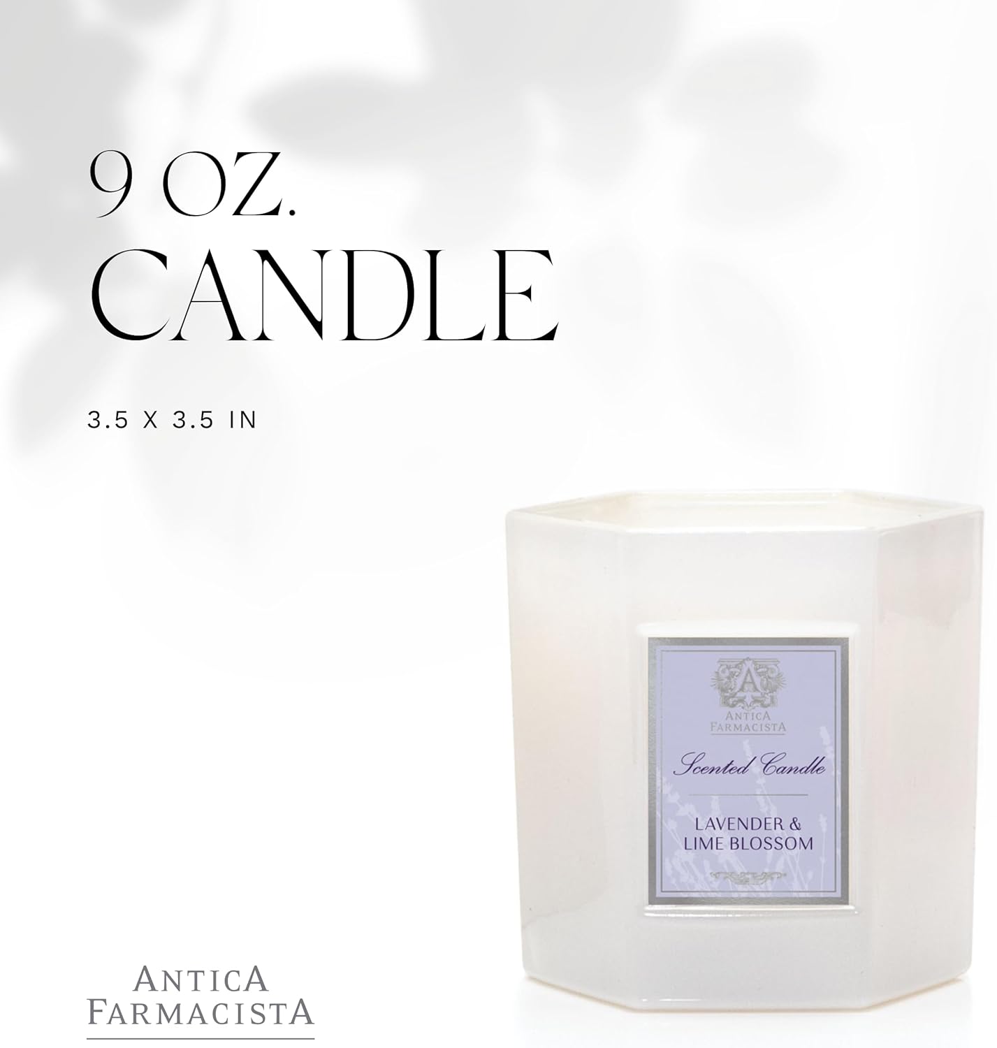 Antica Farmacista Luxury Scent Candle - Decorative Home Candle - Long-Lasting & Premium Scented - Luxury Gift - Lavender & Lime Blossom, 9 oz