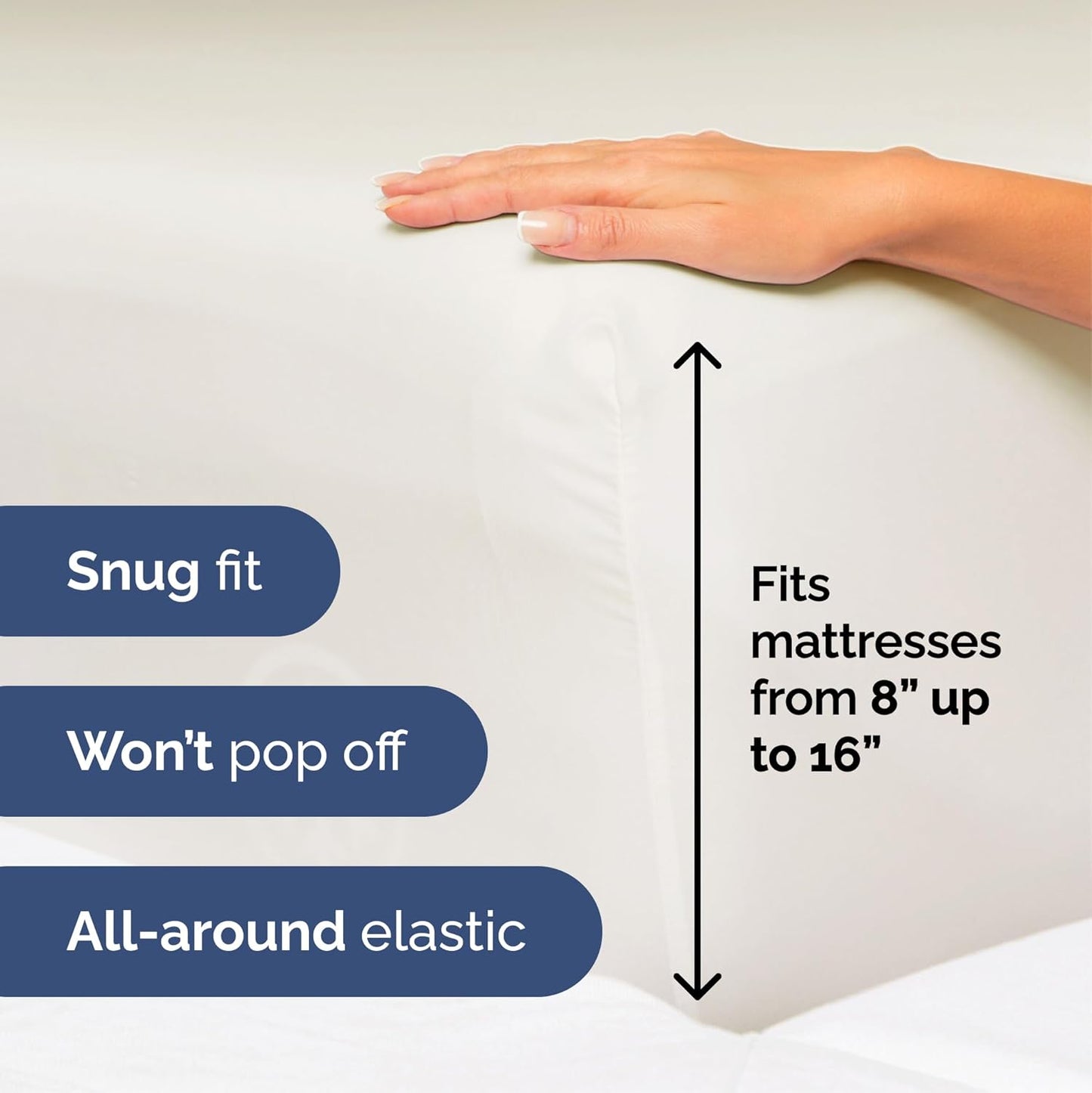 Cal King Size 4 Piece Sheet Set - Extra Soft, Breathable & Cooling Sheets - Hotel Luxury Durable Bed Sheets for Women & Men - Deep Pockets, Easy-Fit & Wrinkle-Free Sheets - Ivory Oeko-Tex Bed Sheets