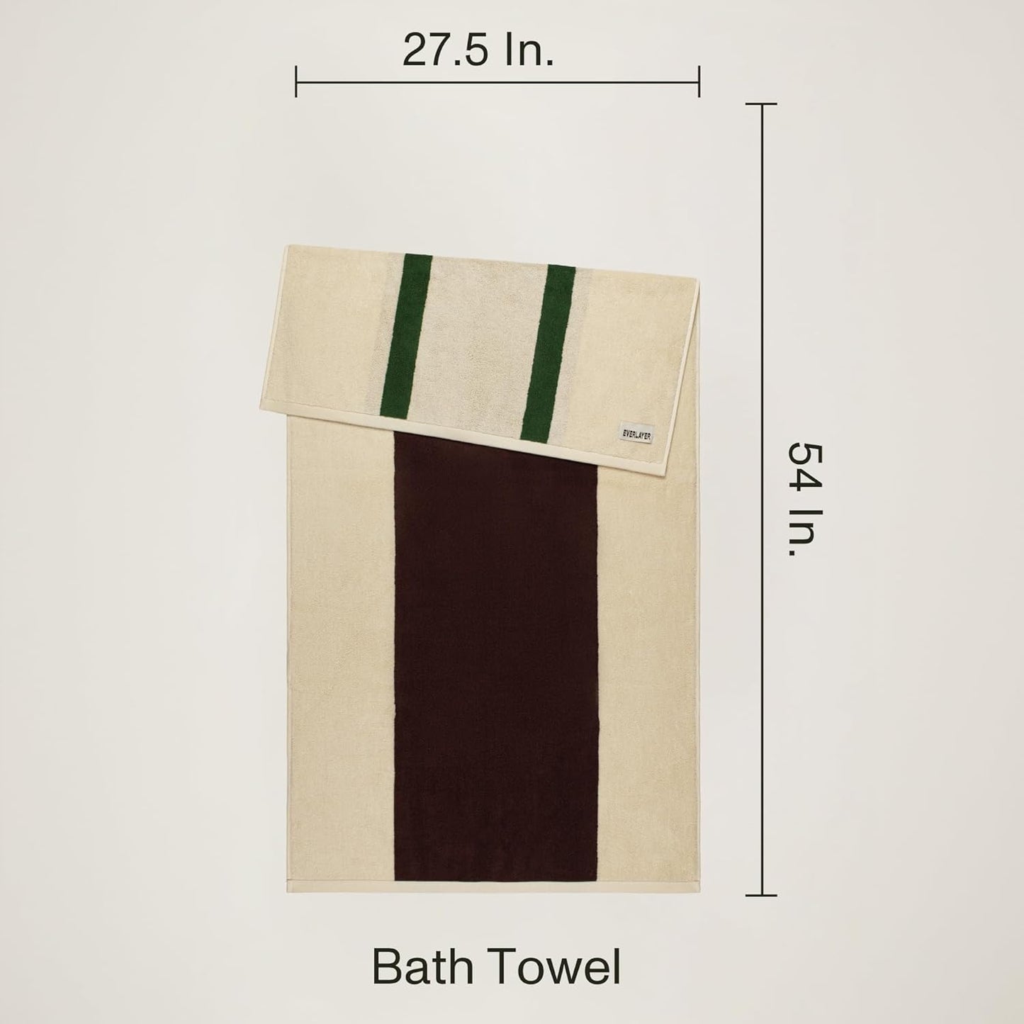 Towels - Ultra Soft, Thick and Plush, Reversible - 1 PC Luxury Bath Towels (27.5"x 54"), 550 GSM,100% Combed Cotton, Made in Portugal, Perfect for Home and Bathroom, Wildwood Cognac-Janus