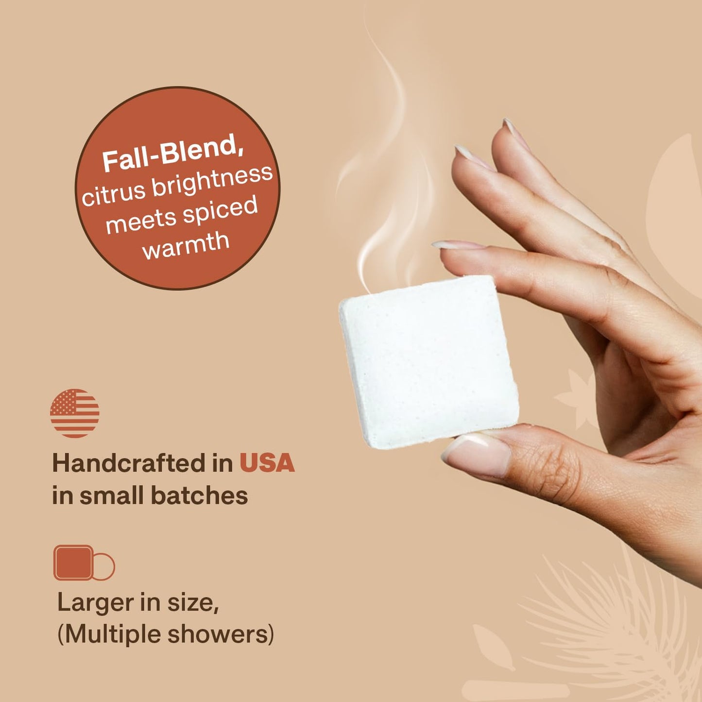 Shower Steamers Aromatherapy - USA Made with Orange & Fir Essential Oil, Boo Basket Stuffer, Fall Relaxation Gifts for Women & Men, Self Care Spa Day Essentials, Large Shower Tablets