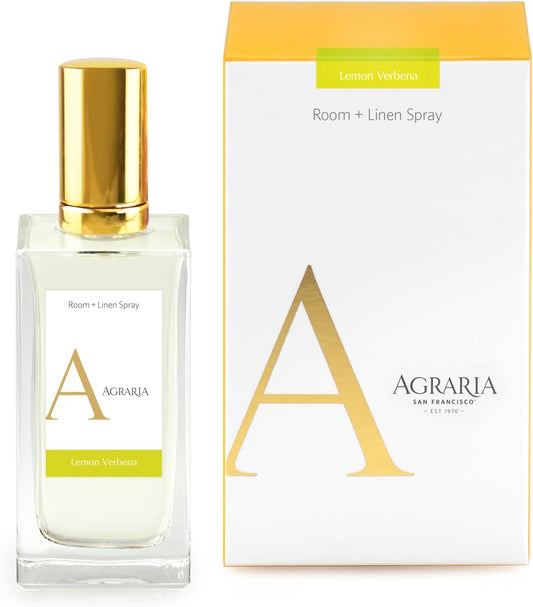 AGRARIA Room and Linen Spray, Luxury Room Fragrance for Clothes, Bed, and More, Essential Perfume Grade Oils Infused Linen Fresh Spray