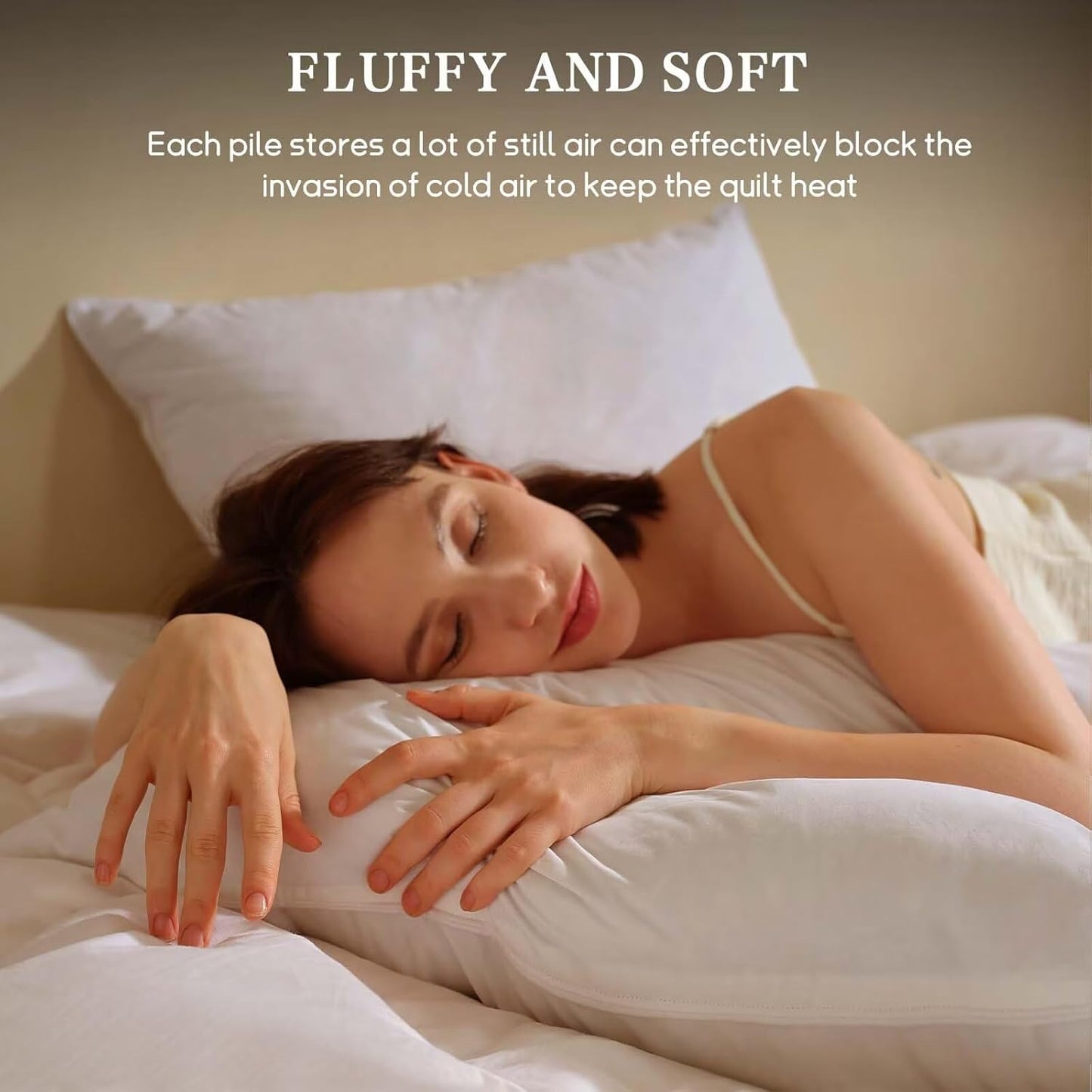 BHZ Down Feather Standard/Queen Pillows Set of 2 Pack, Luxury Hotel Collection Goose Bed Pillows for Sleeping Firm Soft Support for Side, Back, Stomach Sleepers for College Dorm Essentials, White