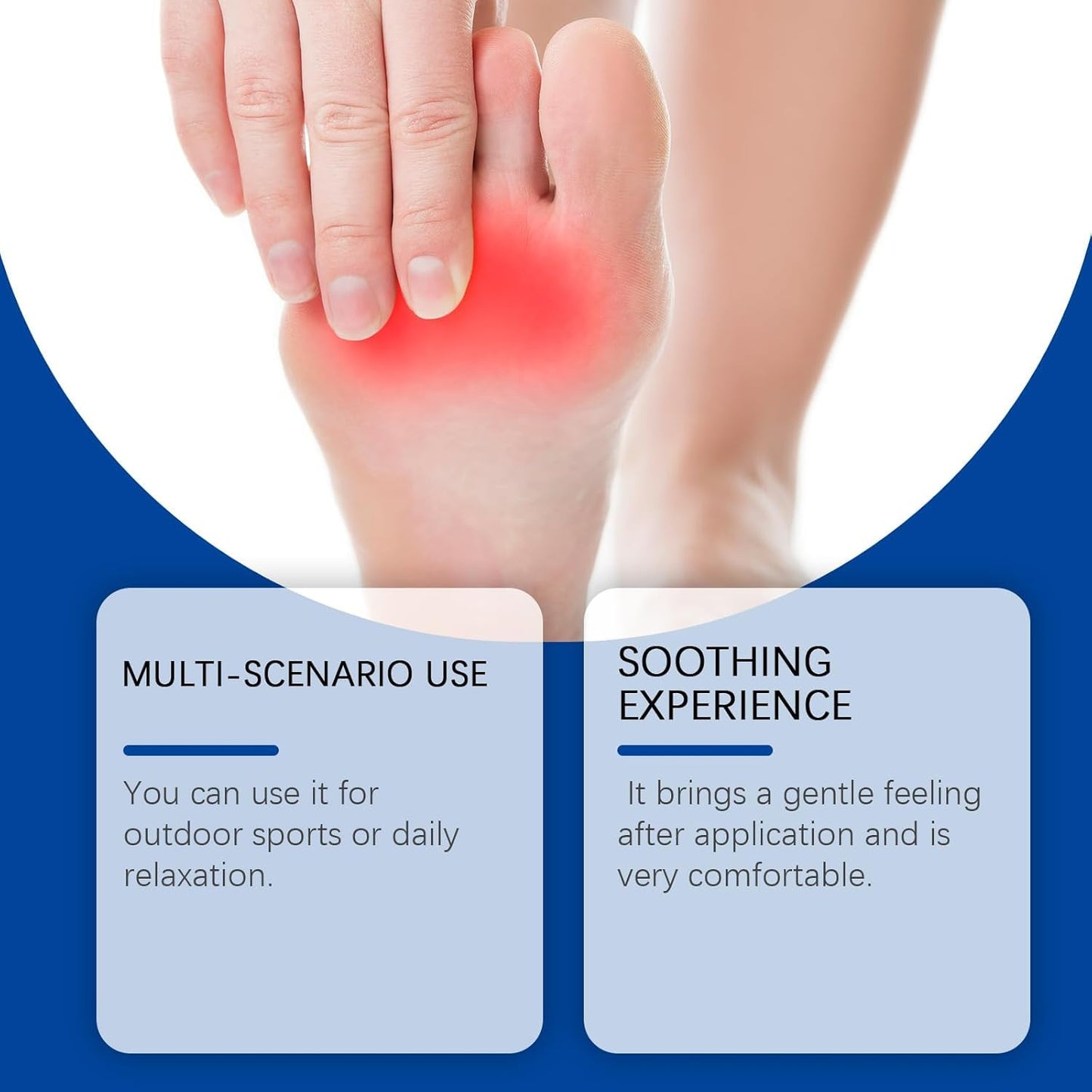 Plantar Fasciitis Cream (2.12OZ) - Spur Cream Soothes Stiffness and soreness, heel spurs & other foot discomfort , Natural Herbal Formula with Arnica & Menthol, Suitable for Sensitive Skin
