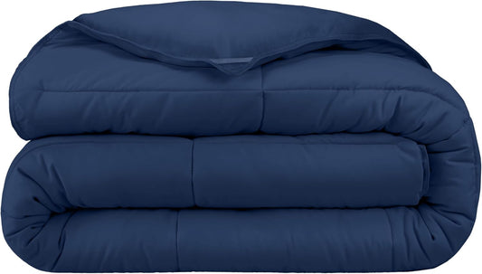Bare Home Duvet Insert Comforter - King/California King - Goose Down Alternative - Ultra-Soft - Premium 1800 Series - All Season Warmth - Bedding Comforter (King/Cal King, Dark Blue)