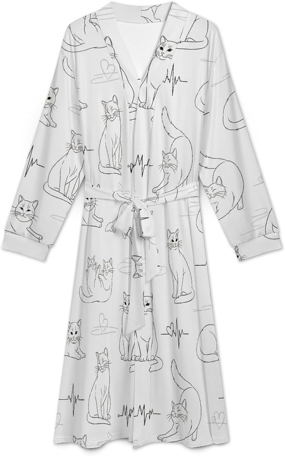 Soft Robes for Women Lightweight Kimono Bathrobe Full-Length Loungewear