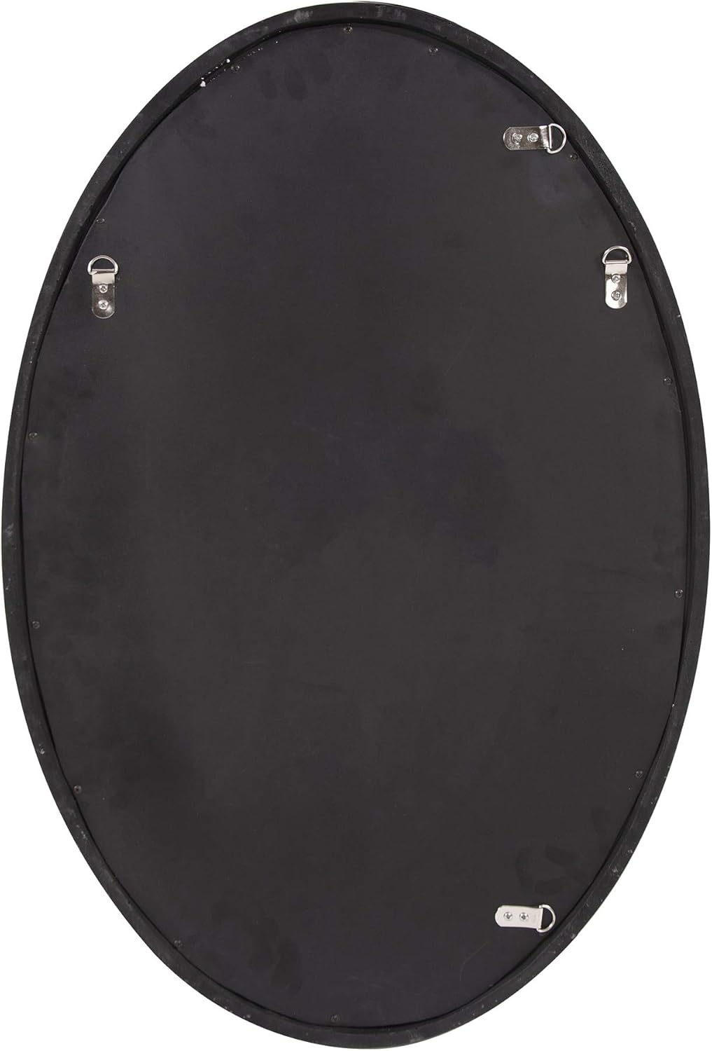 Howard Elliott Ethan Black Oval Decorative Wall Hanging Mirror, Vintage Oval Mirror for Wall Decor Resin Frame Vanity Mirror Perfect for Living Room, Bedroom & Home Decor, 21 x 31 Inch