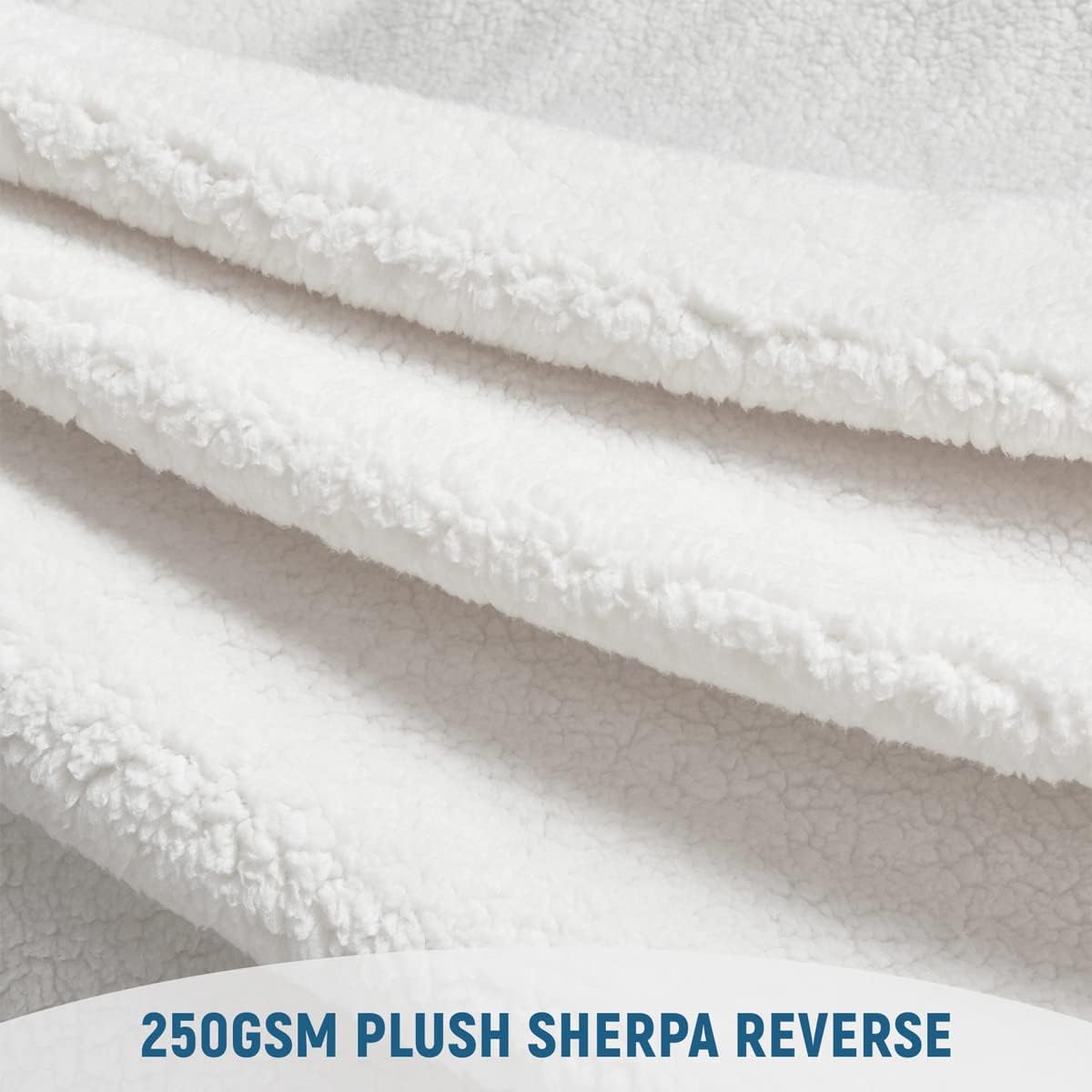 KAWAHOME Sherpa Fleece King Size Blanket for Bed - Extra Warm and Heavy Thick Blankets for Winter, Super Soft 500GSM Plush Blanket, 108" X 90" Rainbow
