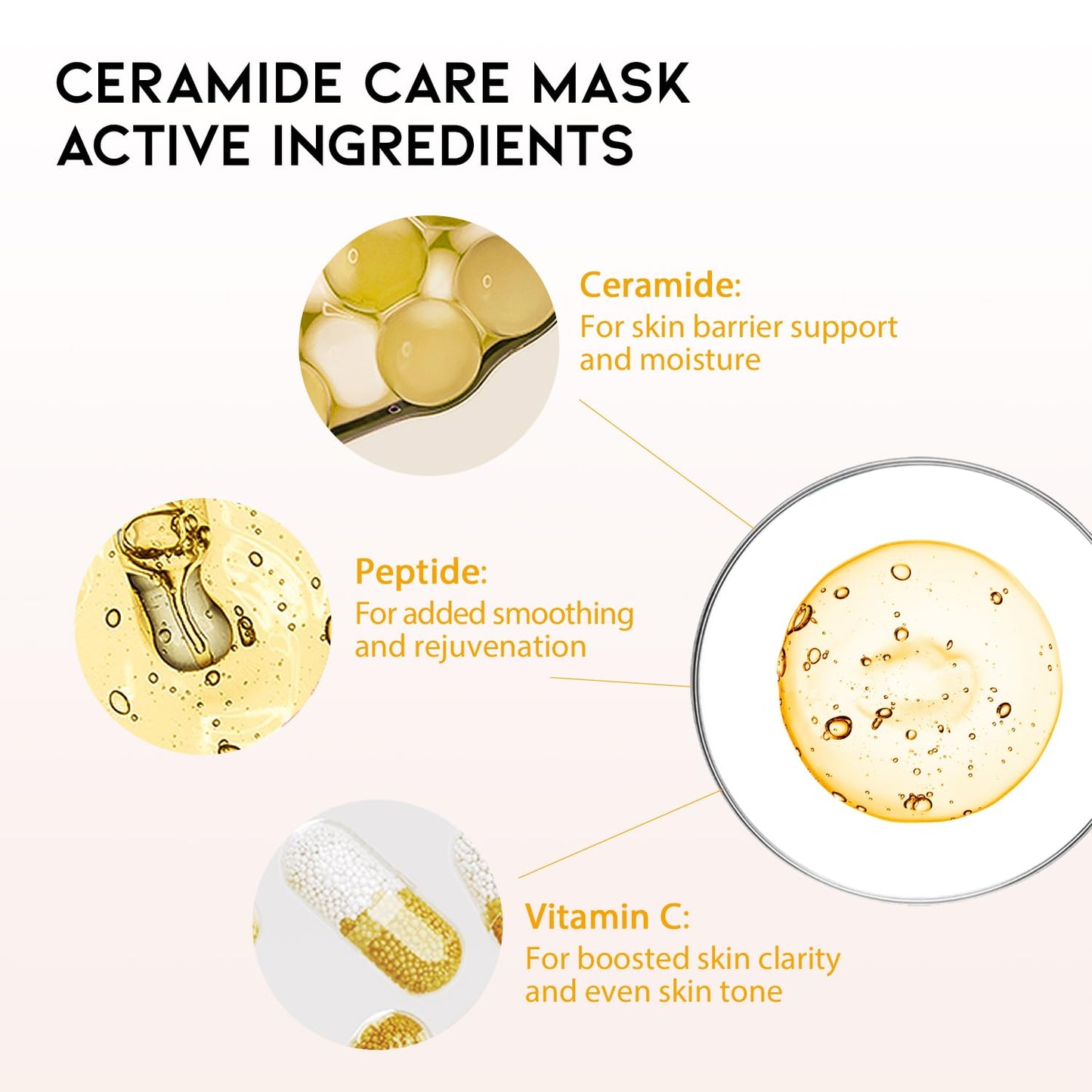 Hydrating Sheet Mask Starter Kit Variety Pack for Skin Care, Dry, Ance, Sensitive Skin, Korean Vegan Facial Sheet Mask for Men & Women, Collagen, Cica, Ceramide, Hyaluron, Retinol 5EA