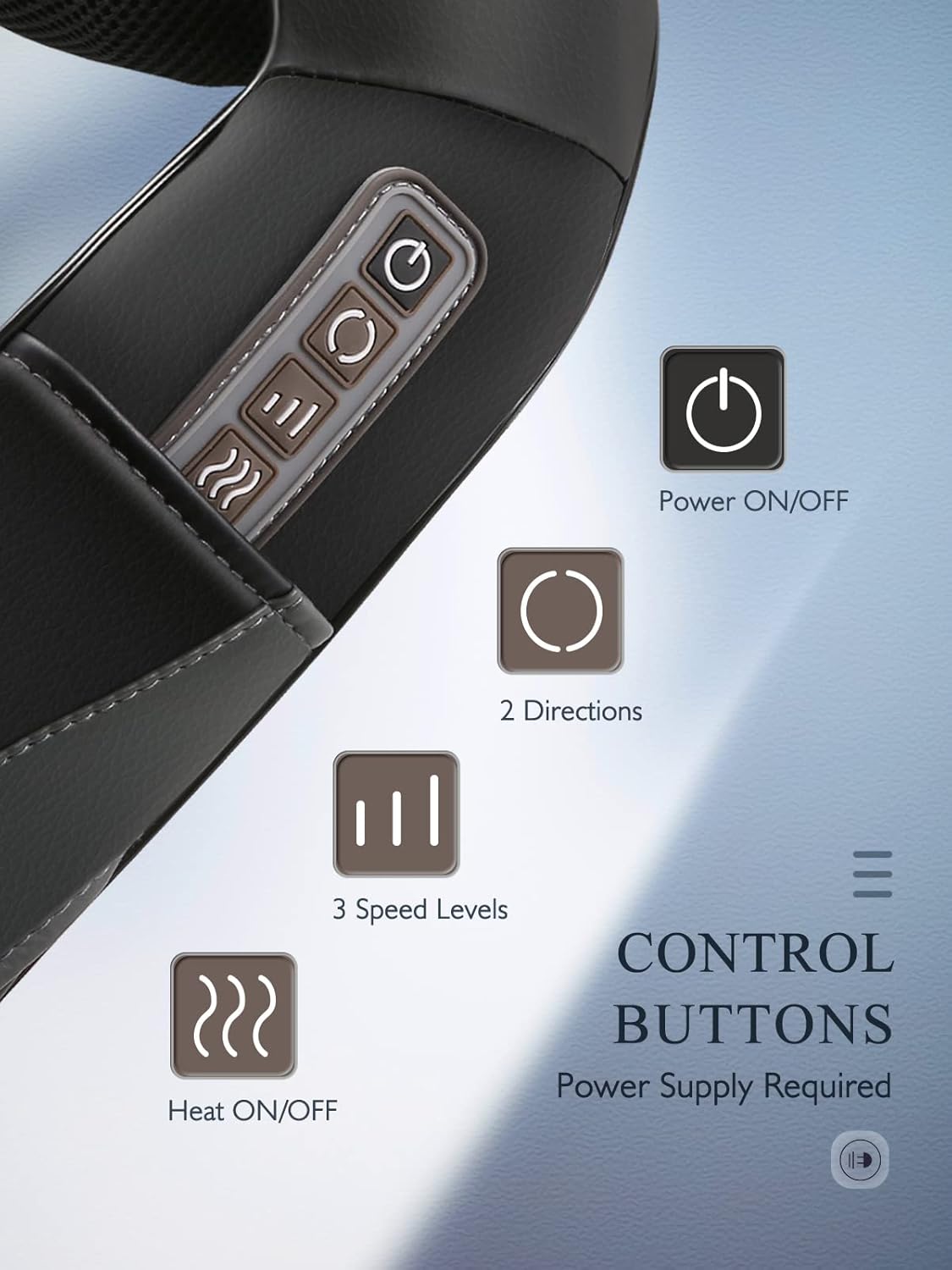 Back Neck Shoulder Massager with Heat, Shiatsu Electric Deep Tissue 3D Kneading Massagers for Relief on Waist, Leg, Calf, Foot Full Body Muscles, Gift for Men Women Mom Dad (Black)