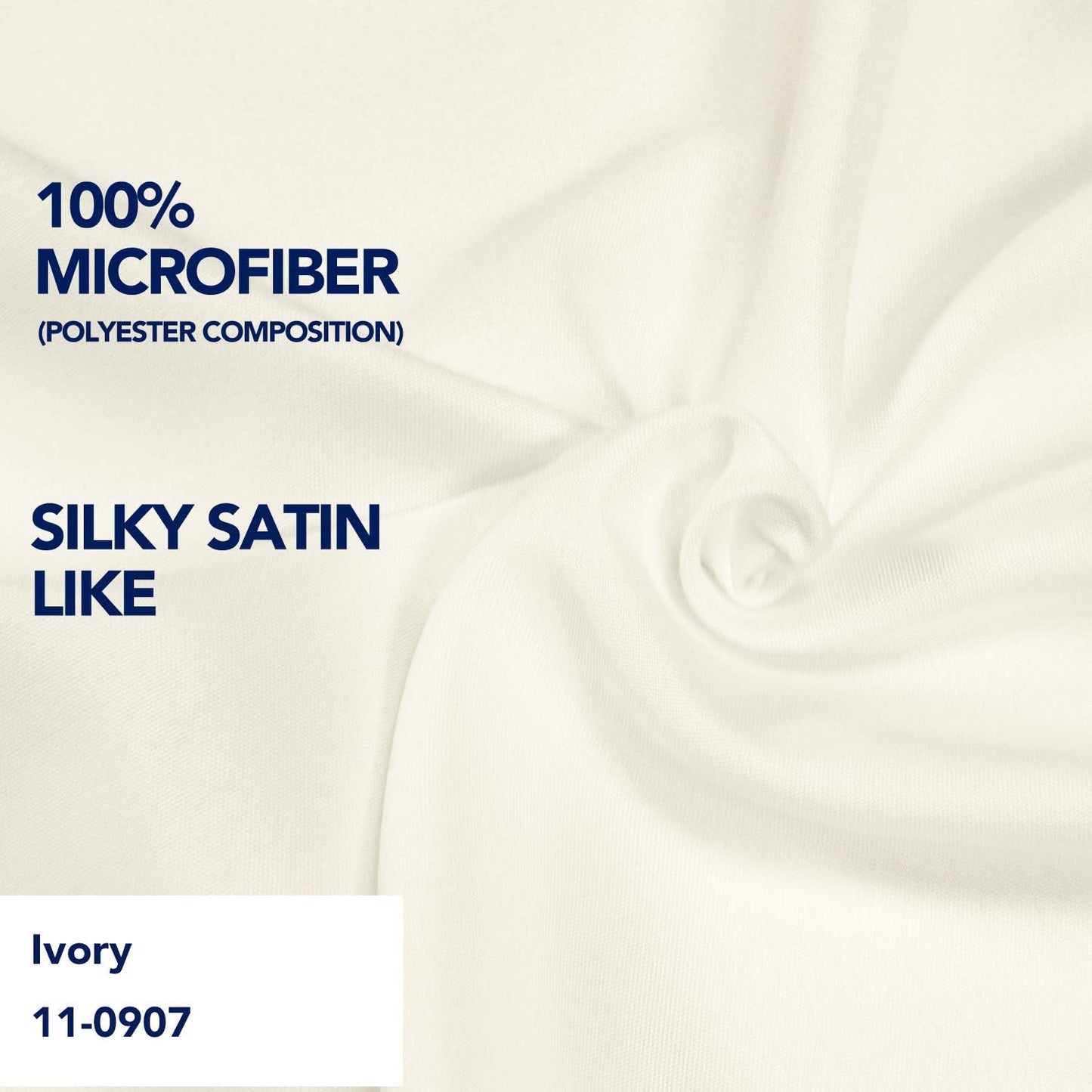 PureFit Wrap Around Ruffled Bed Skirt with Adjustable Elastic Belt - 14 Inch Drop Easy to Put On, Wrinkle Free Bedskirt Dust Ruffles, Bed Frame Cover for Twin, Twin XL and Full Size Beds, Ivory