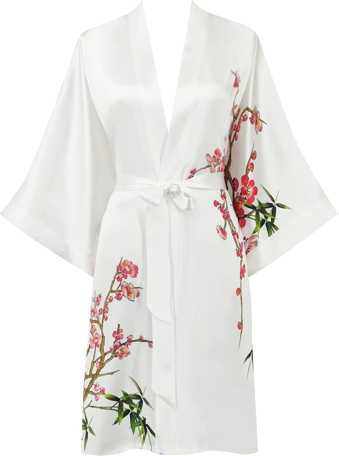 women's 100% silk kimono, short bathrobe pajamas, kimono pajamas