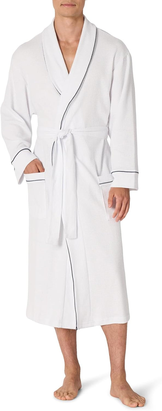 Amazon Essentials Mens Lightweight Waffle Bathrobe (Available in Big & Tall)