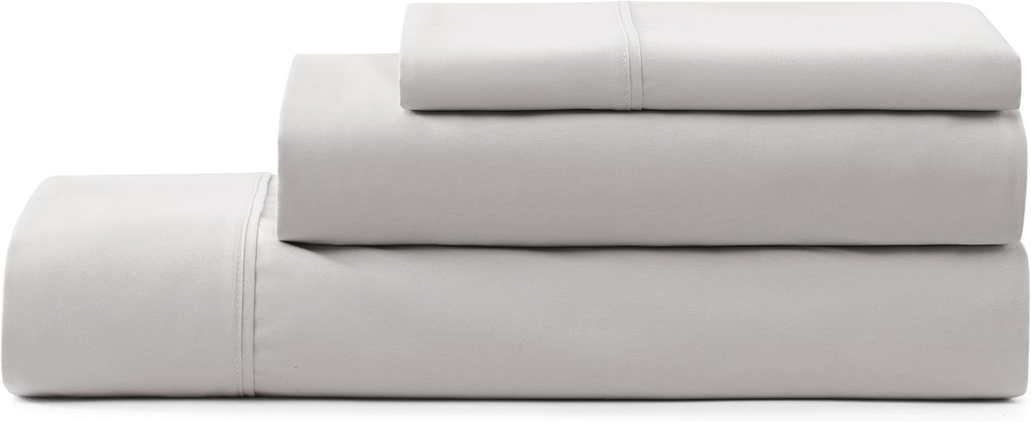 UGG Twin Sheet Set, 3-Piece Luxury Cooling Twin Sheets Set, Deep Pockets, Premium Bedding with 1 Pillow Sham, Machine Washable,Soft Lightweight, Gray (Hedi)