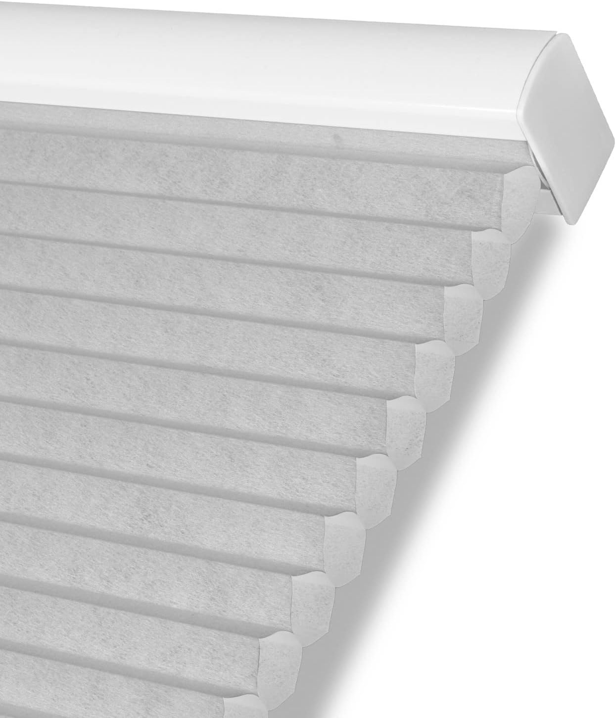 Persilux Custom Size Cellular Shades Cordless Bottom up Light Filtering Window Shades UV Protection Room Darkening Honeycomb Blinds for Windows, Sliding Glass Doors Light Grey