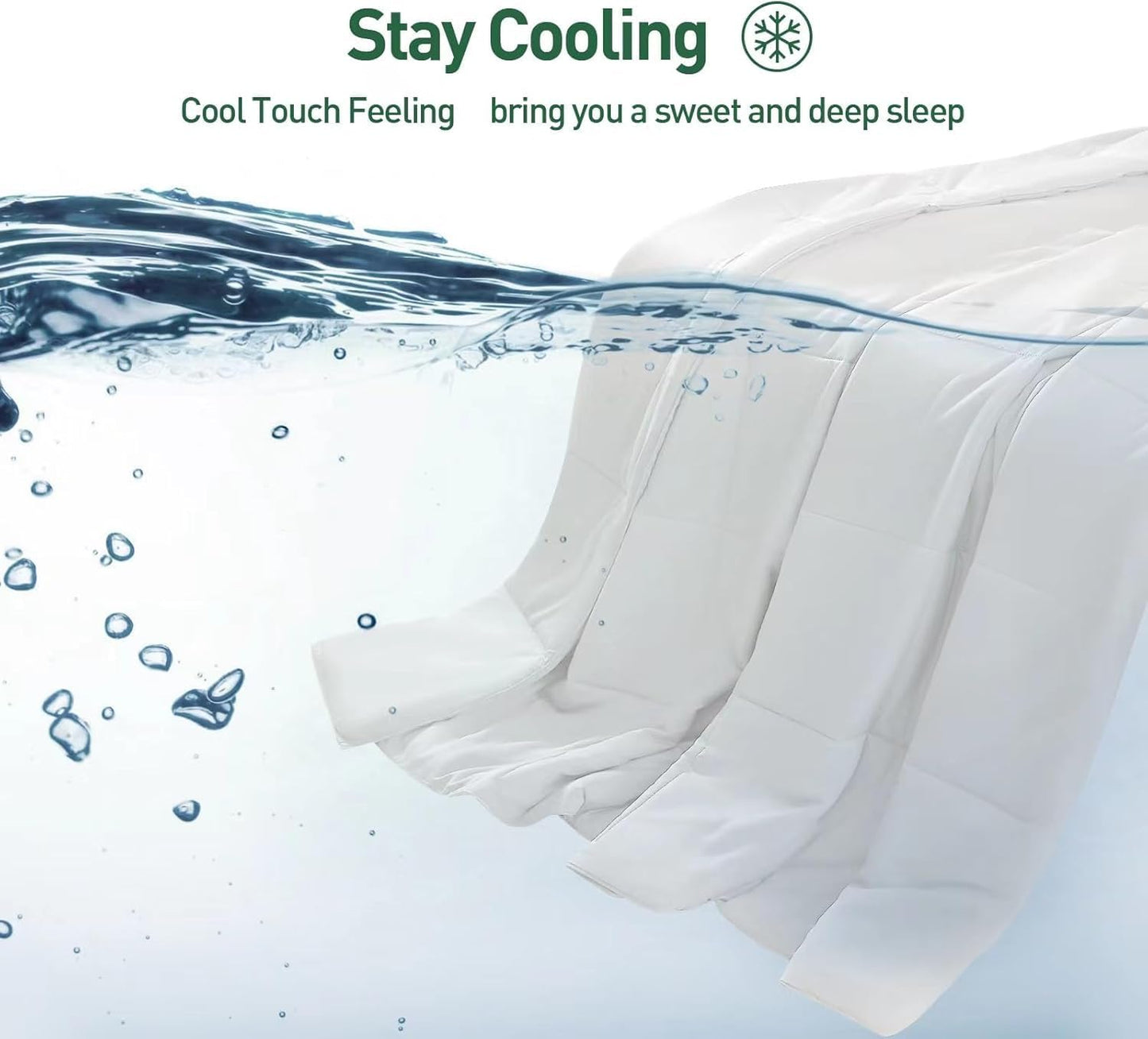 100% Viscose Made from Bamboo Comforter, Soft Lightweight Cal King Size, Breathable Summer Cooling Comforter for Hot Sleepers, 8 Corner Tabs（White-Summer，88x88）