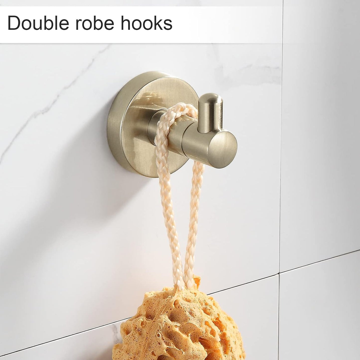 BGL Bathroom Accessory Set Brushed Gold 4 Pieces Towel Rack Set
