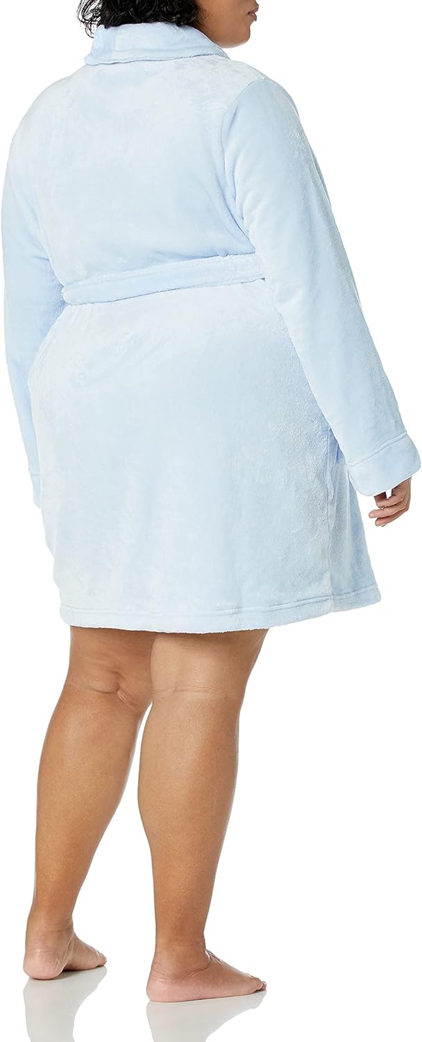Amazon Essentials Women's Mid-Length Plush Robe (Available in Plus Size)