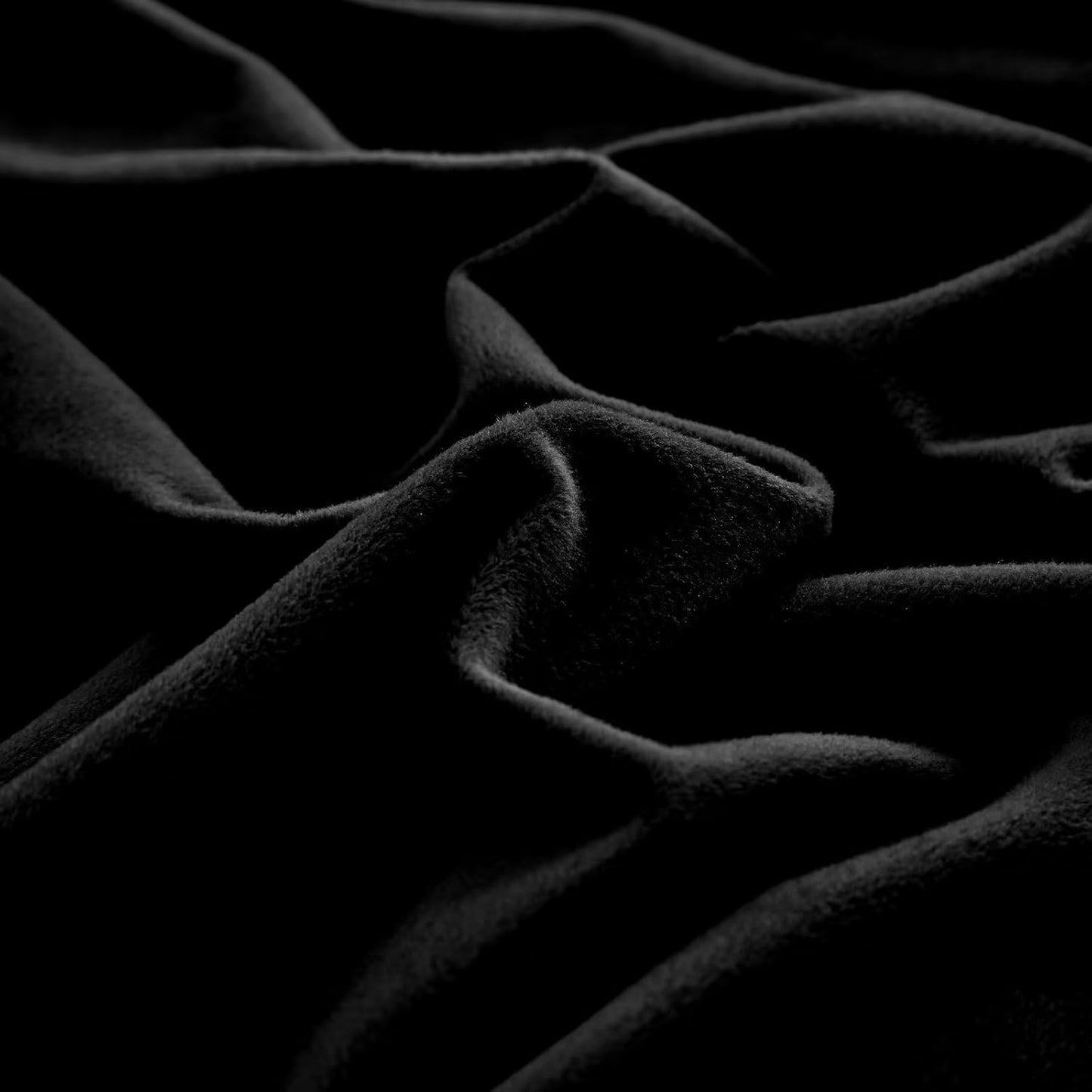 Cottonight Velvet Comforter Set - Cal King Black Flannel Bedding - Plush Fluffy Blanket Quilts - Modern Winter Warm Thick Solid Black Bedding Set