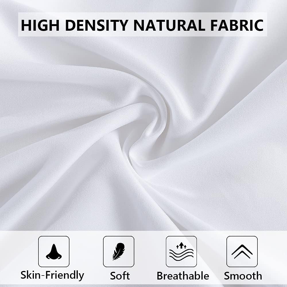 ELNIDO QUEEN Body Pillow with Pillowcase - Soft Long Bed Pillow for Adults - Breathable Full Body Pillow Insert for Sleeping, 20x54inches - White