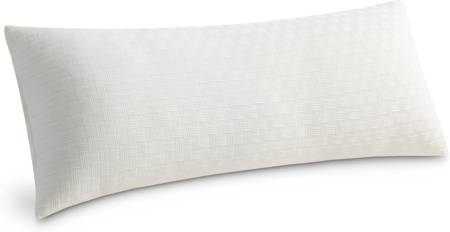 Oubonun Full Body Pillow for Adults, Soft and Fluffy Large Body Pillow for Sleeping, Premium Long Bed Pillow for Side Sleepers(21 X 54,Cream)