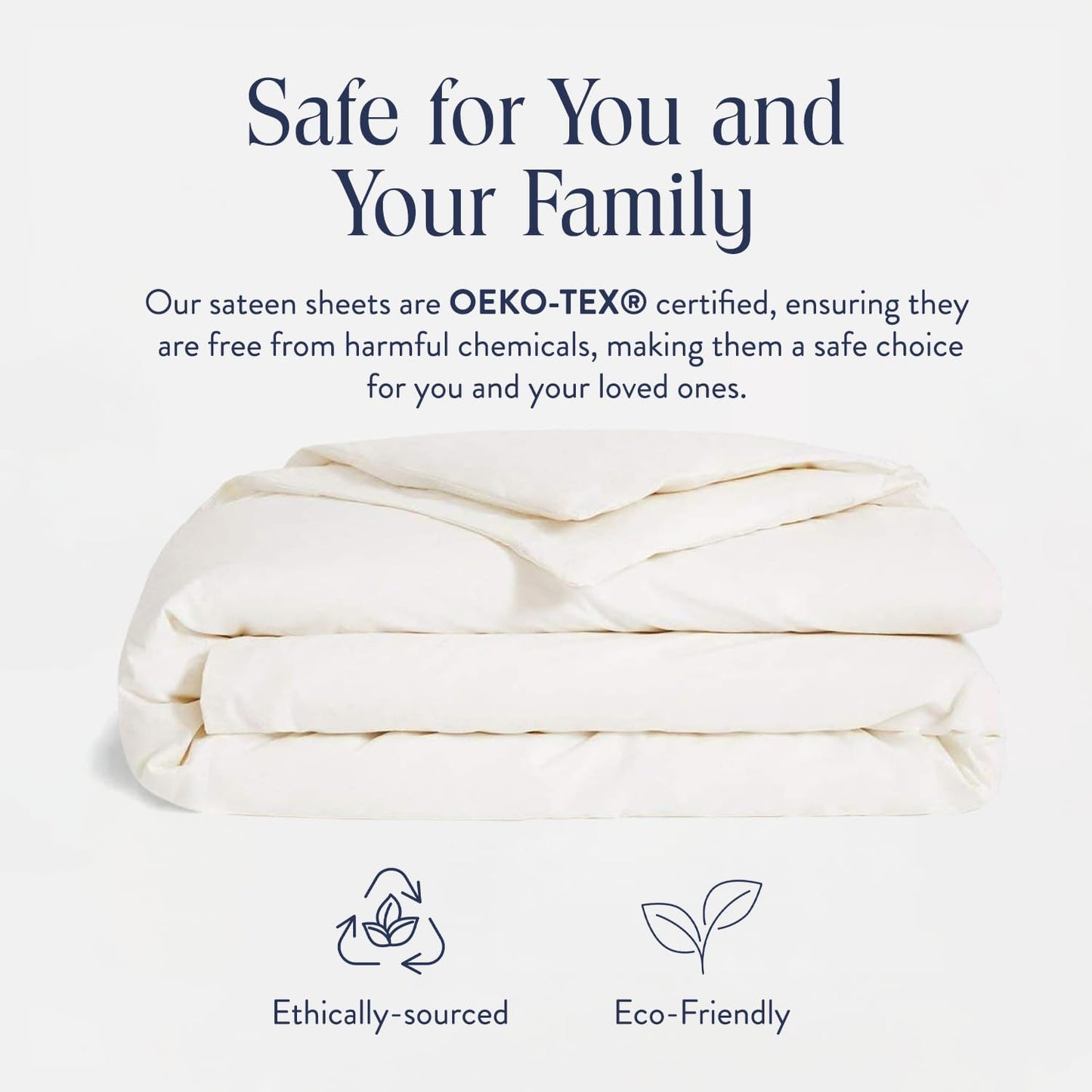 Brooklinen Luxury Sateen Duvet Cover - 100% Cotton, Full/Queen Size in Cream with Extra-Long Corner Ties and Button Closure - Best Full/Queen Duvet Covers