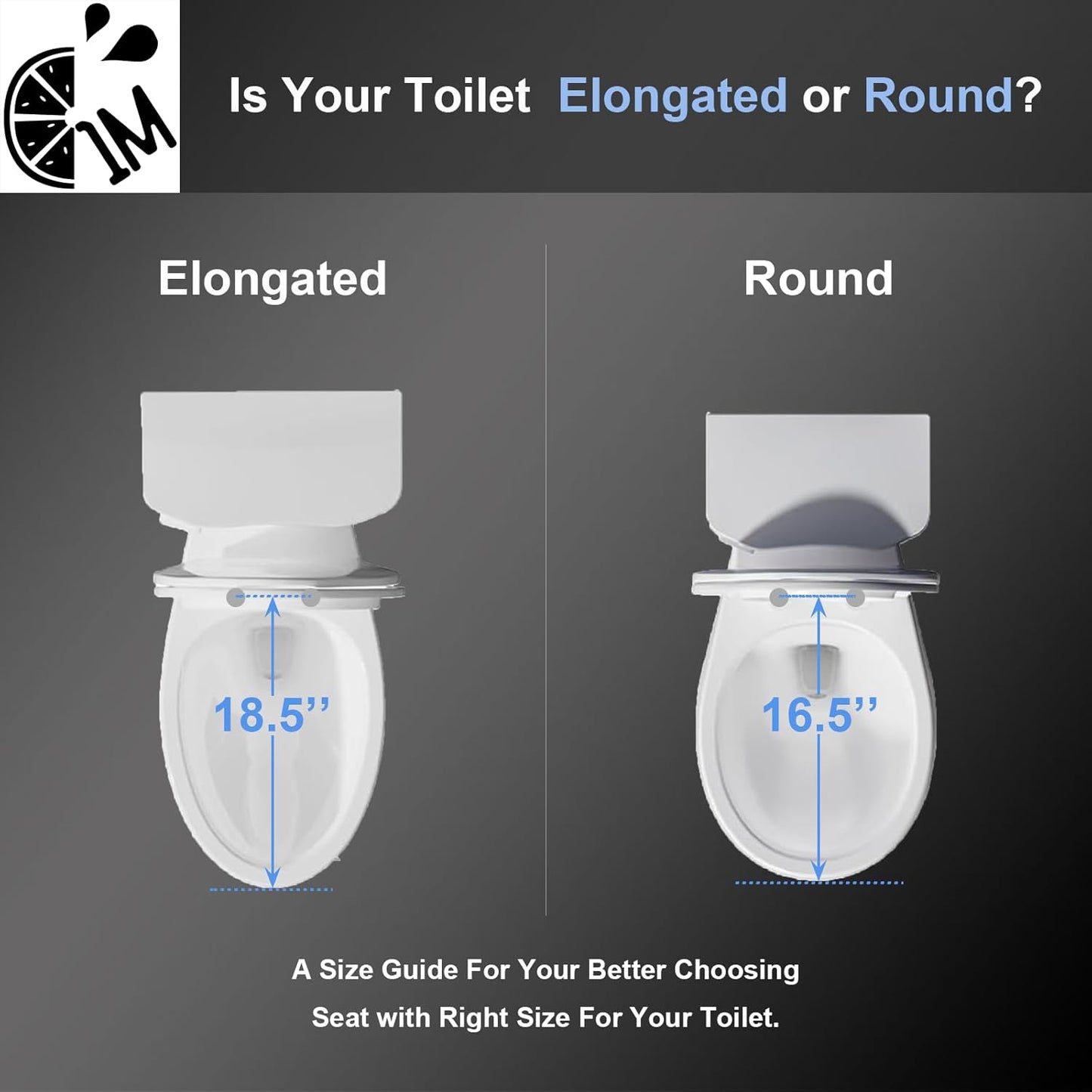 1M Family Toilet Seat, Patented Slow Close & Quick Releasing Technology, Anti-Wiggling, Easy to Install and Clean, Standard Elongated with Adult Seat Only (1 Piece)